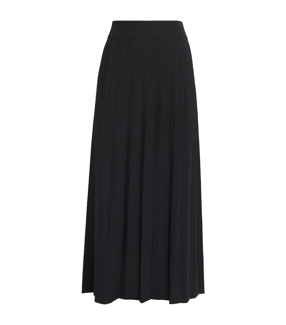 Falke Womens Plissé Midi Skirt Black Image 1