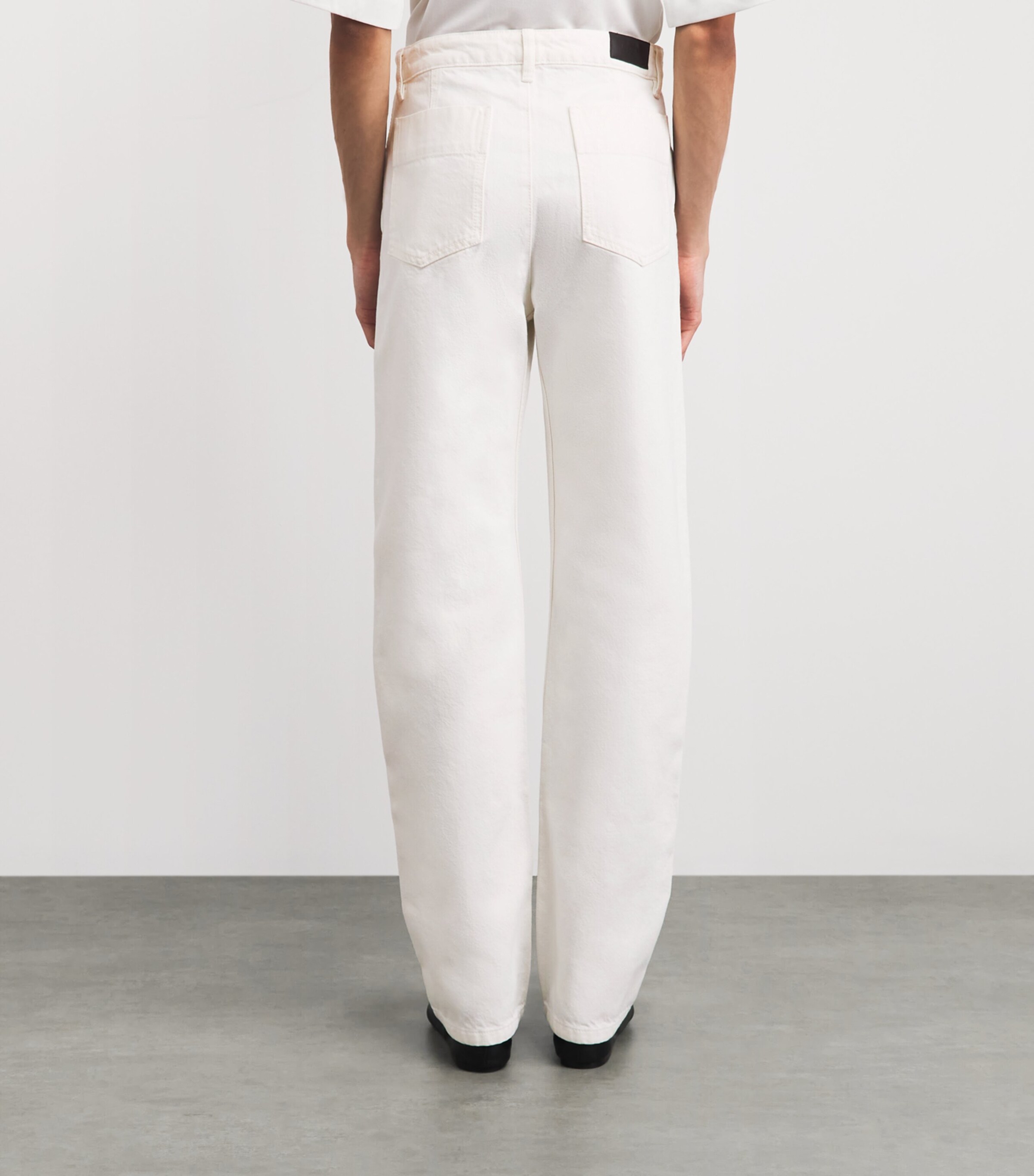Lemaire Cotton Twisted Chinos Milk Image 5