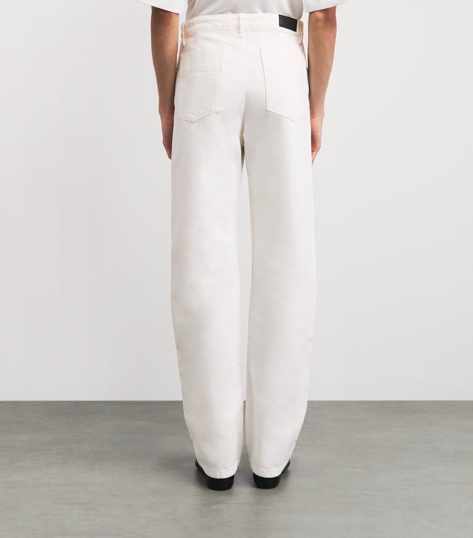 Lemaire Cotton Twisted Chinos Milk Image 5