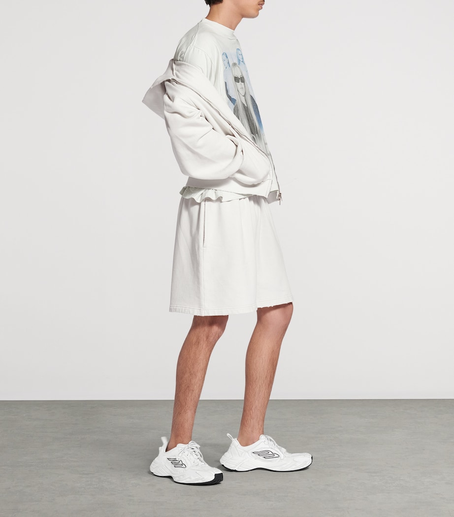 Balenciaga Mens Cotton Logo Shorts Image 6