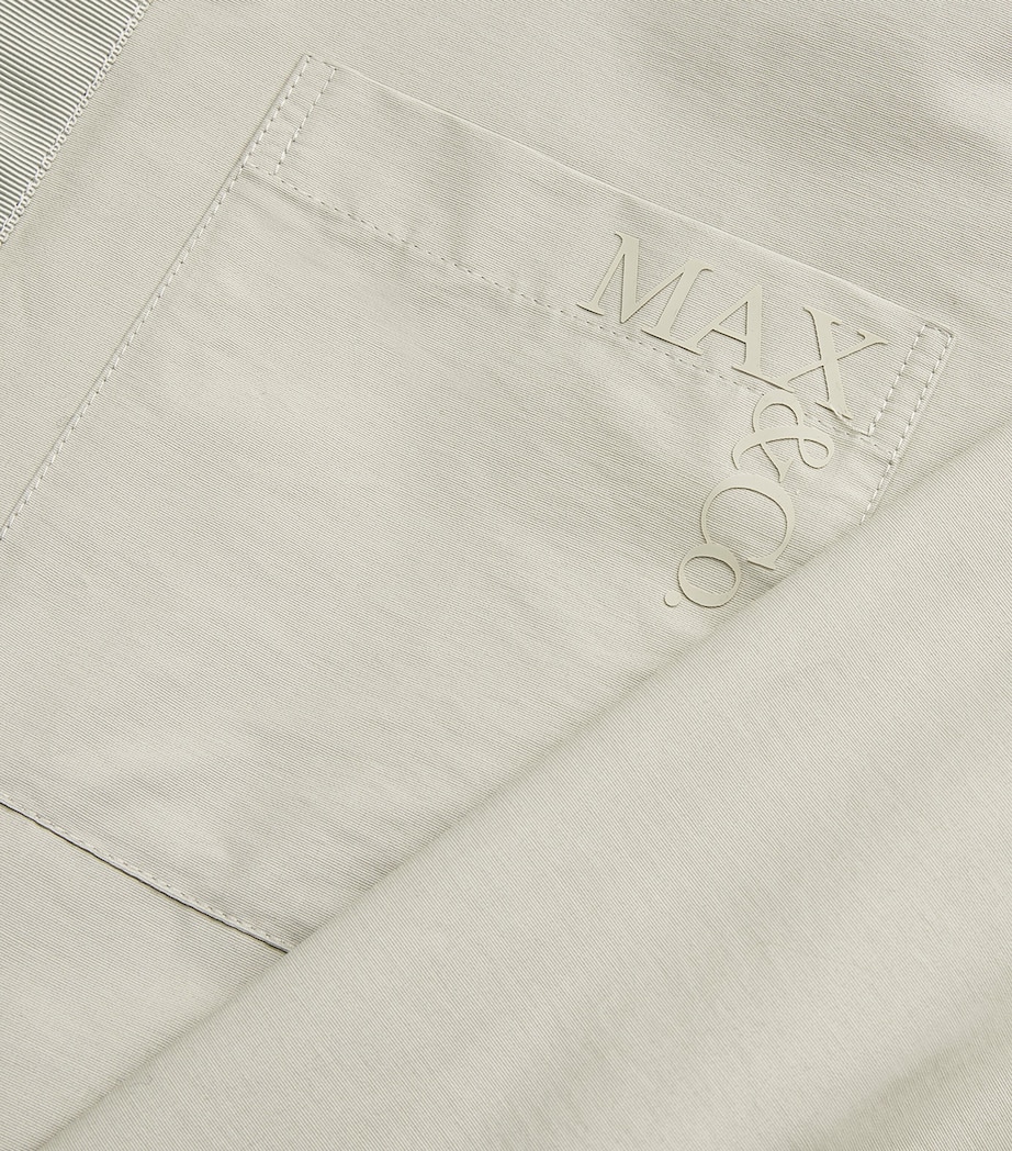 Reversible Oversized Shirt Jacket GREEN Image 5