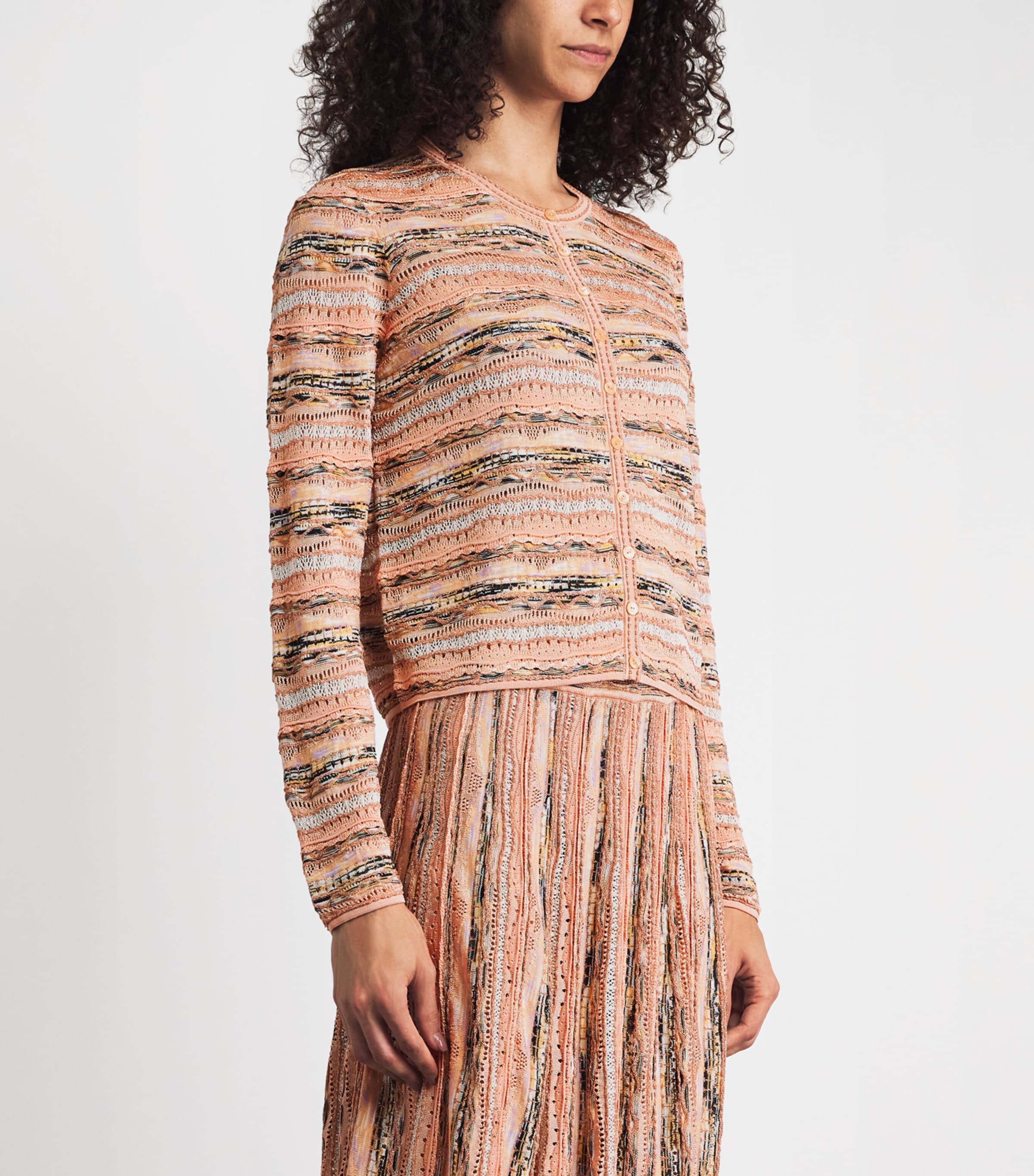 Ulla Johnson Womens Knitted Mia Cardigan Hibiscus Image 4