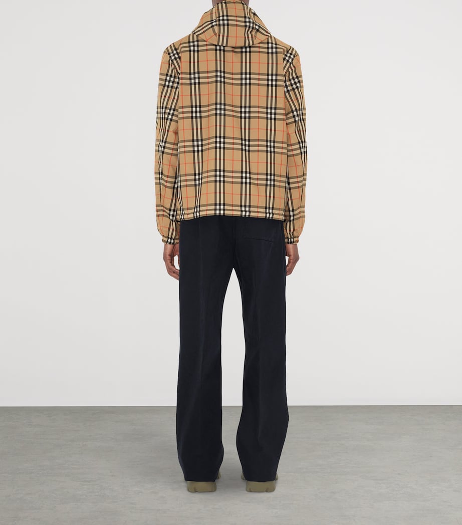 Reversible Check Hooded Jacket SAND IP CHECK Image 5