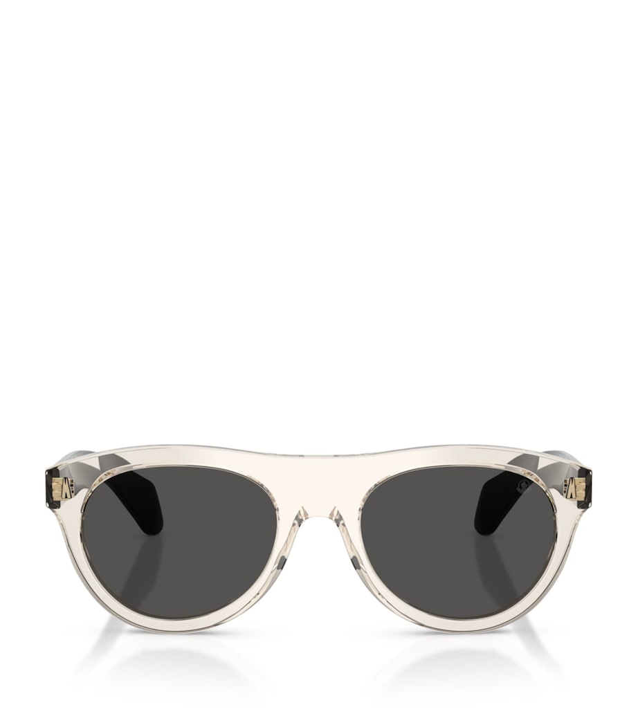 Moncler Splash Round Sunglasses White Image 1