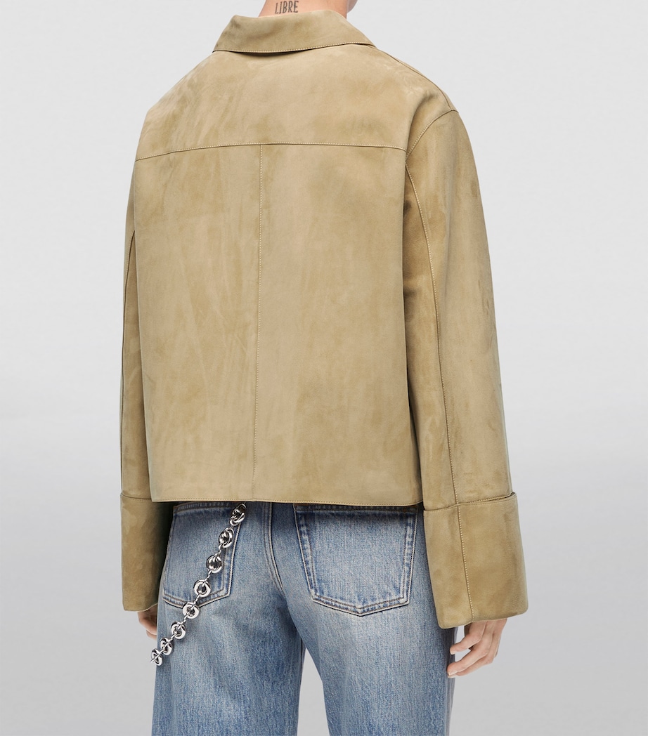 Suede Turn-Up Jacket GOLD Image 4