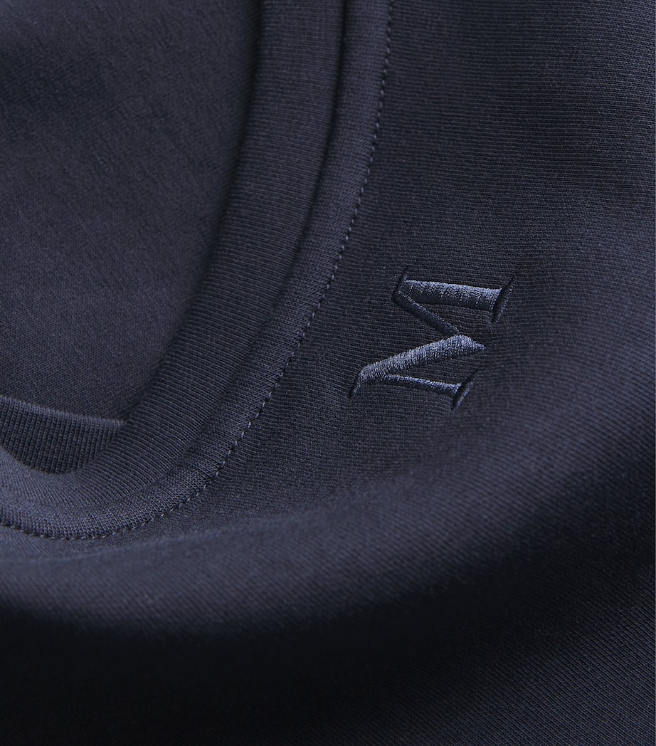 Cotton-Blend Long-Sleeve T-Shirt ULTRAMARINE Image 5