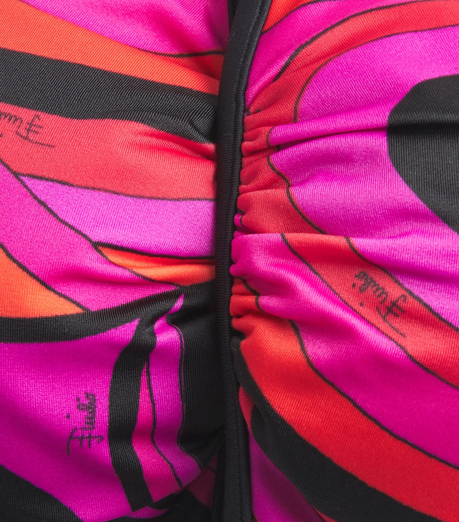PUCCI Womens Iride Triangle Bikini Top Fuchsia Image 4