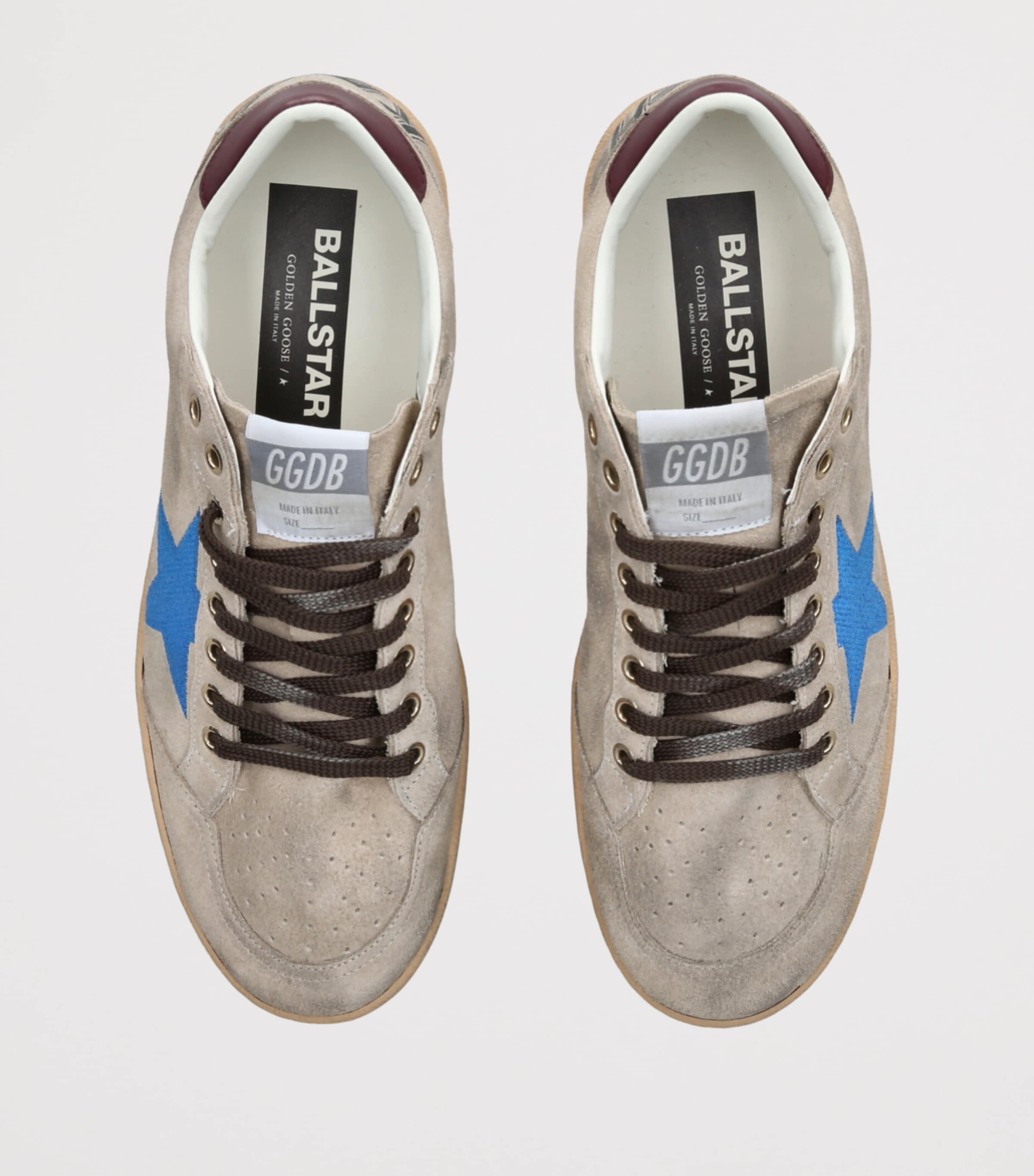 Golden Goose Suede Ball Star Sneakers Beige Comb Image 3