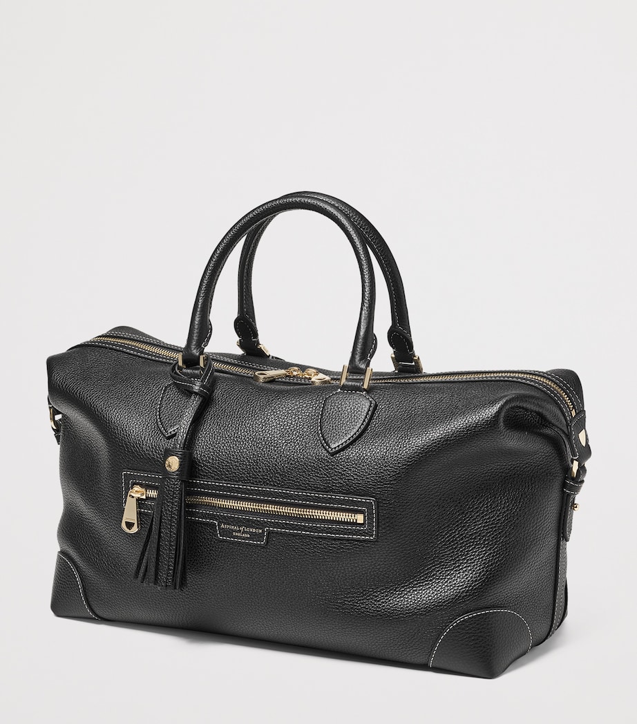 Leather Hudson Flight Bag BLACK Image 3