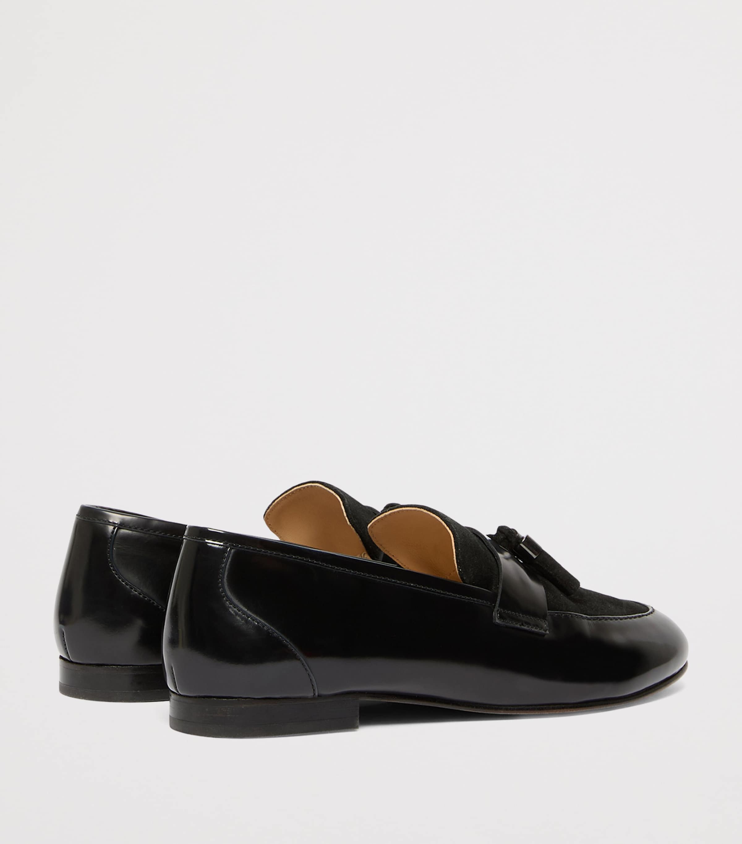 Marina Rinaldi Leather-Suede Moccasins Black Image 3