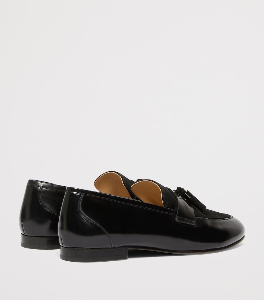Marina Rinaldi Leather-Suede Moccasins Black Image 3
