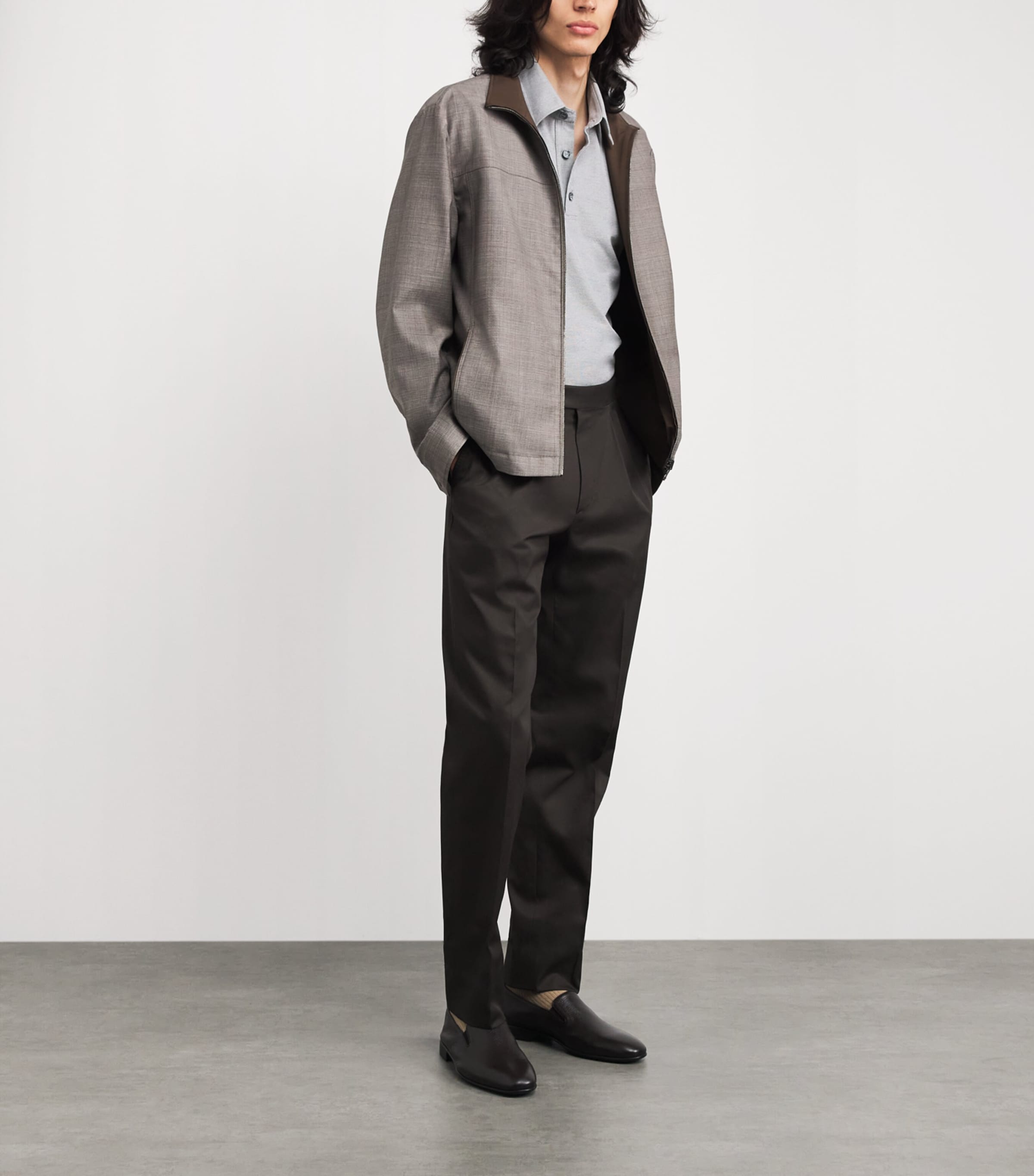 Brioni Mens Cotton Piqué Polo Shirt Image 2