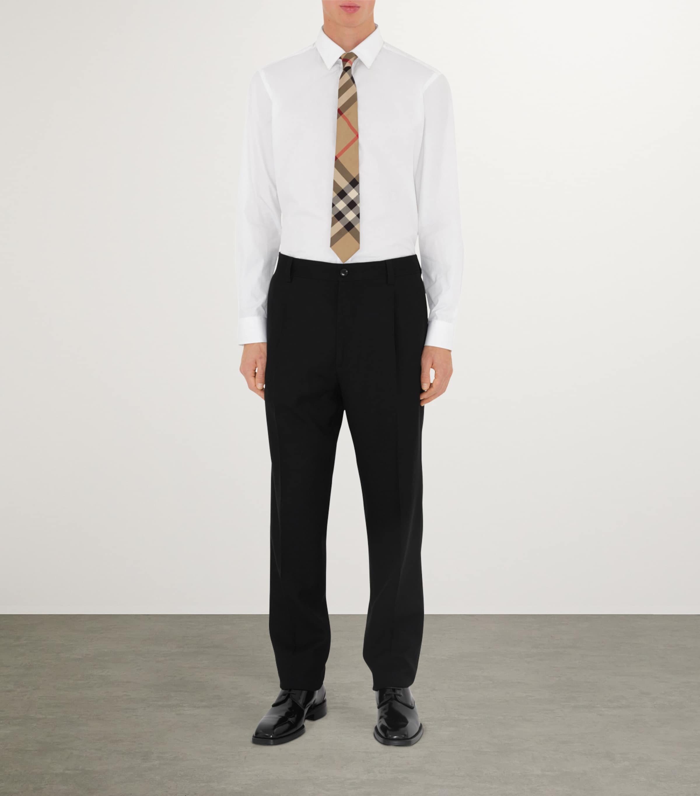 Silk Check Tie ARCHIVE BEIGE Image 2