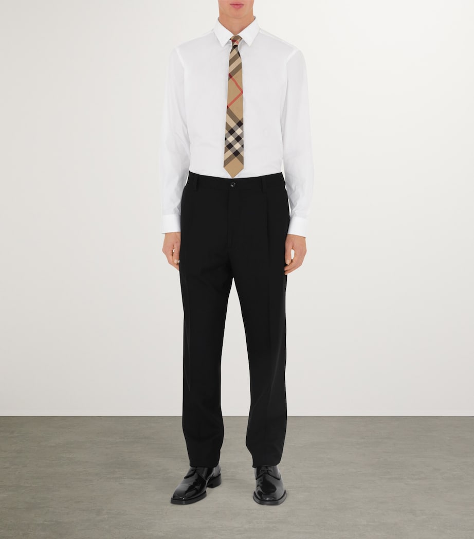 Silk Check Tie ARCHIVE BEIGE Image 2