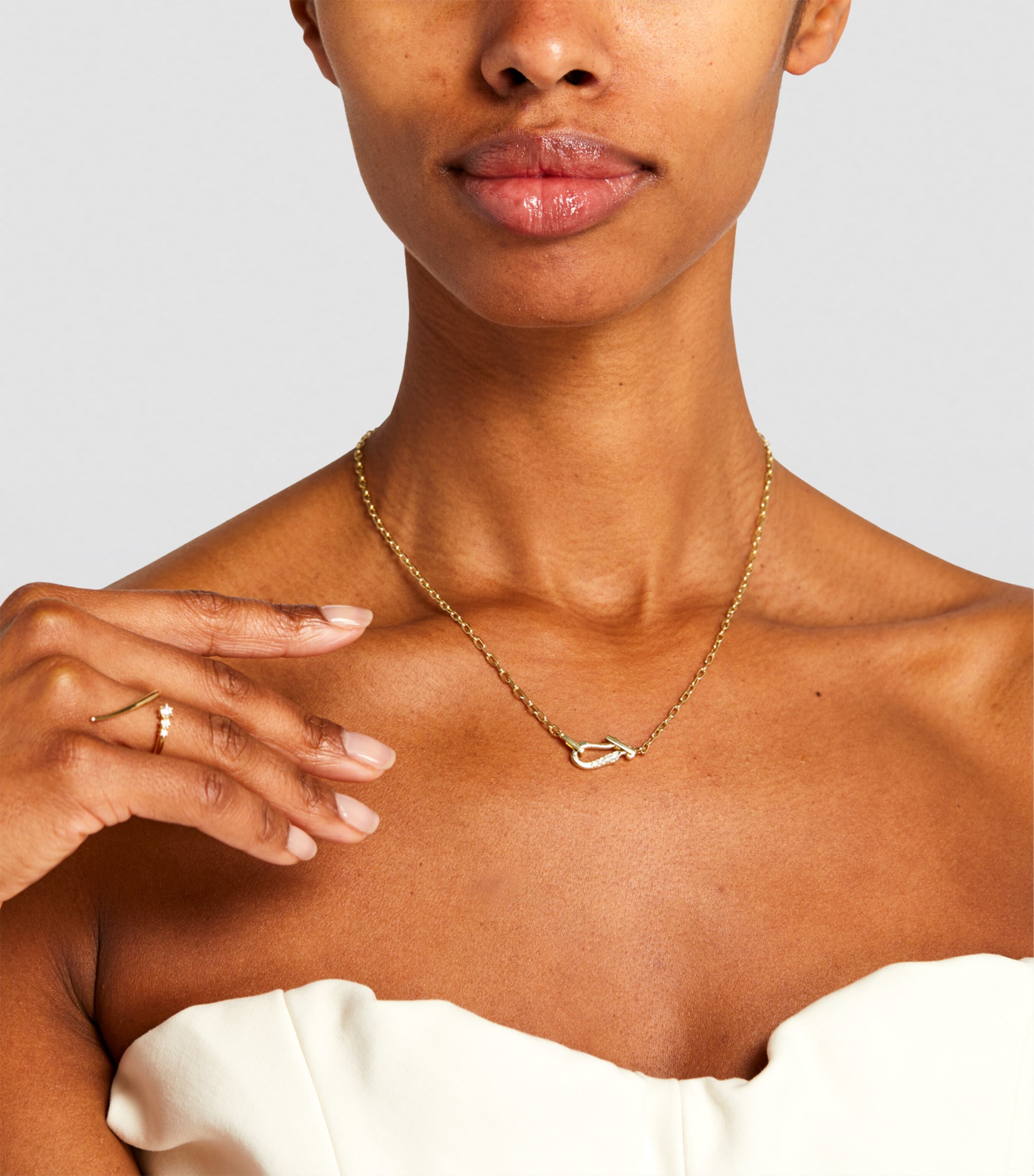 Jade Trau Yellow Gold and Diamond Lola Necklace Yellow Gold Image 3