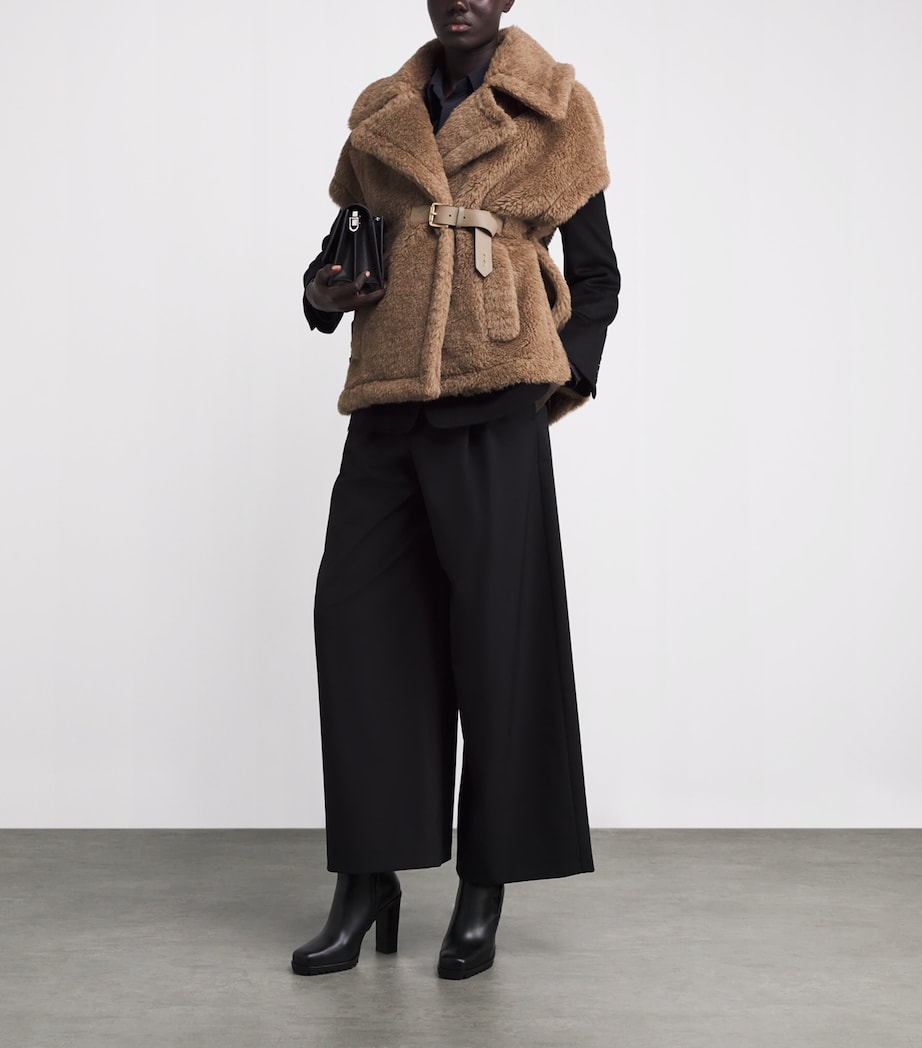 Alpaca-Cashmere-Silk Teddy Cape BRONZE Image 2