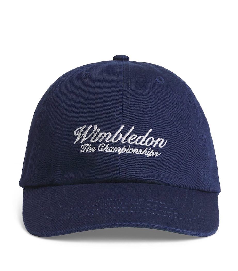 Ralph Lauren Kids x Wimbledon Cotton Logo Cap Navy Image 1