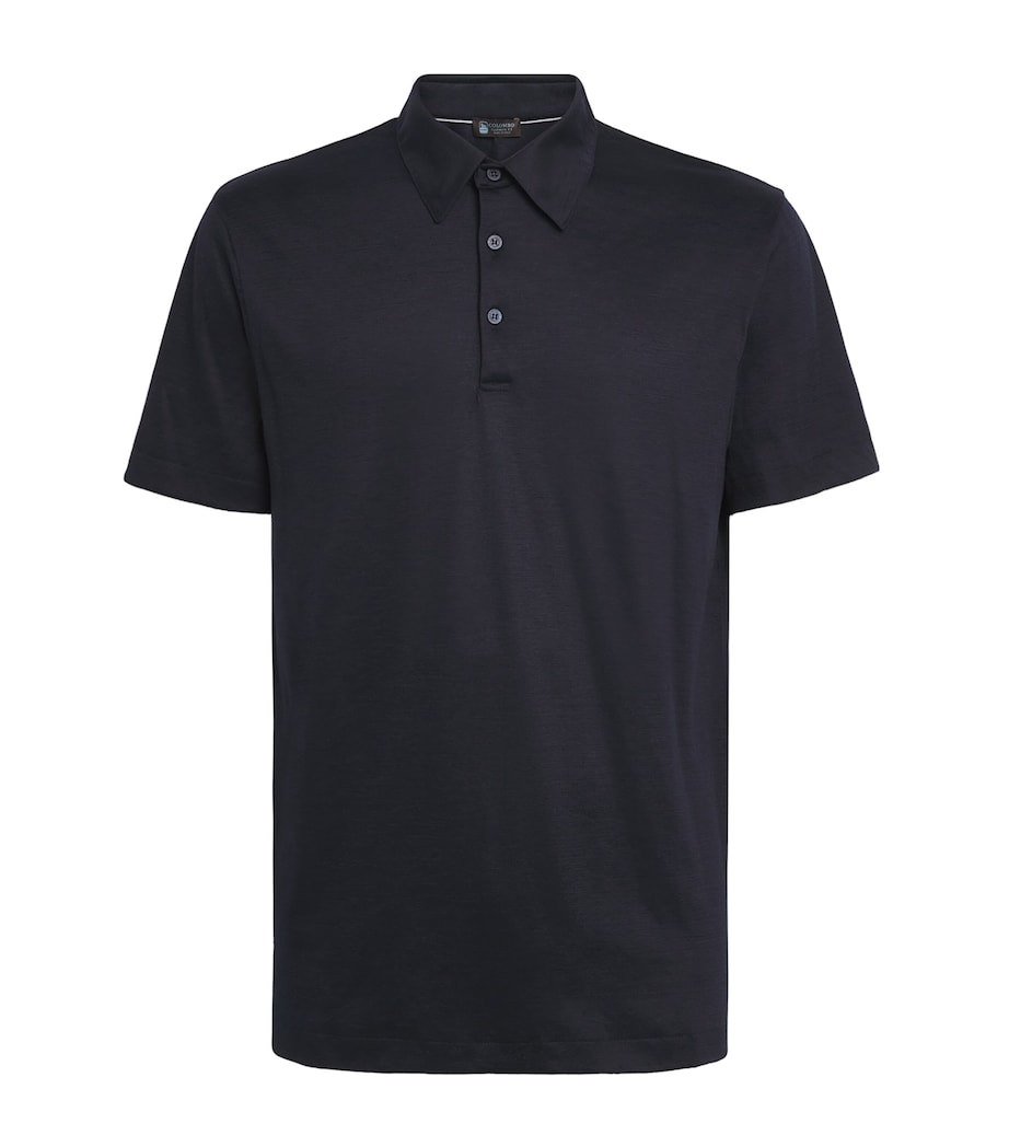 Cashmere Polo Shirt 43009 DARK BLUE Image 1