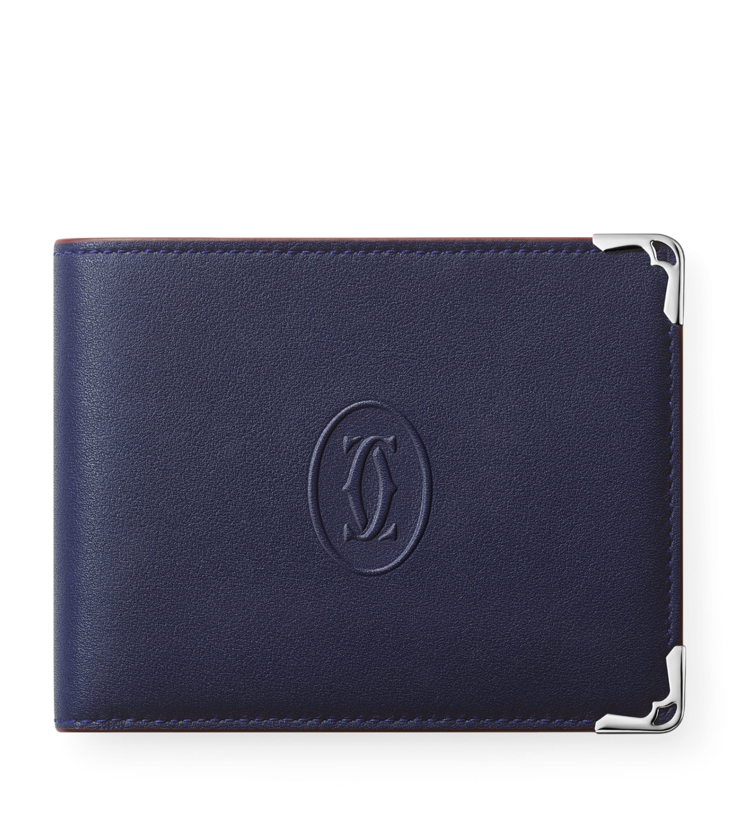Cartier Leather Must Card Holder Blue Image 1