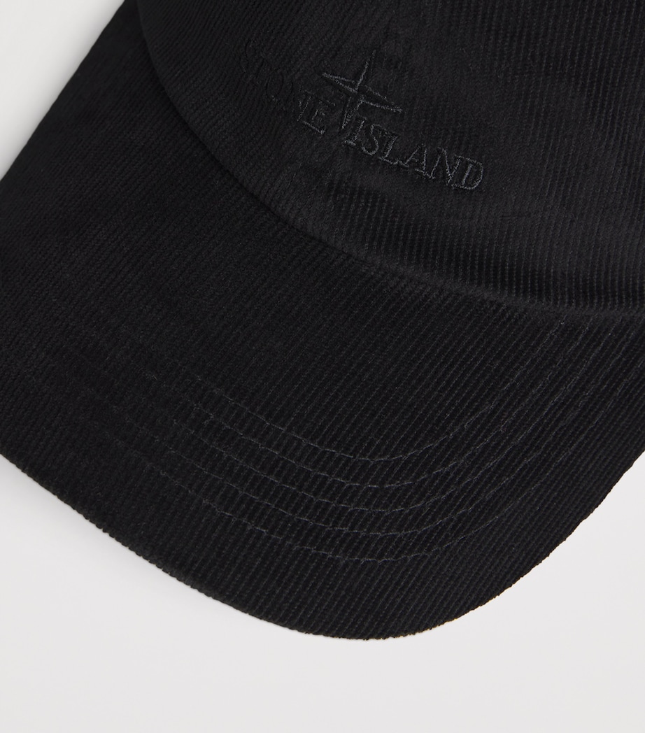 Corduroy Logo Baseball Cap V0029 Image 4