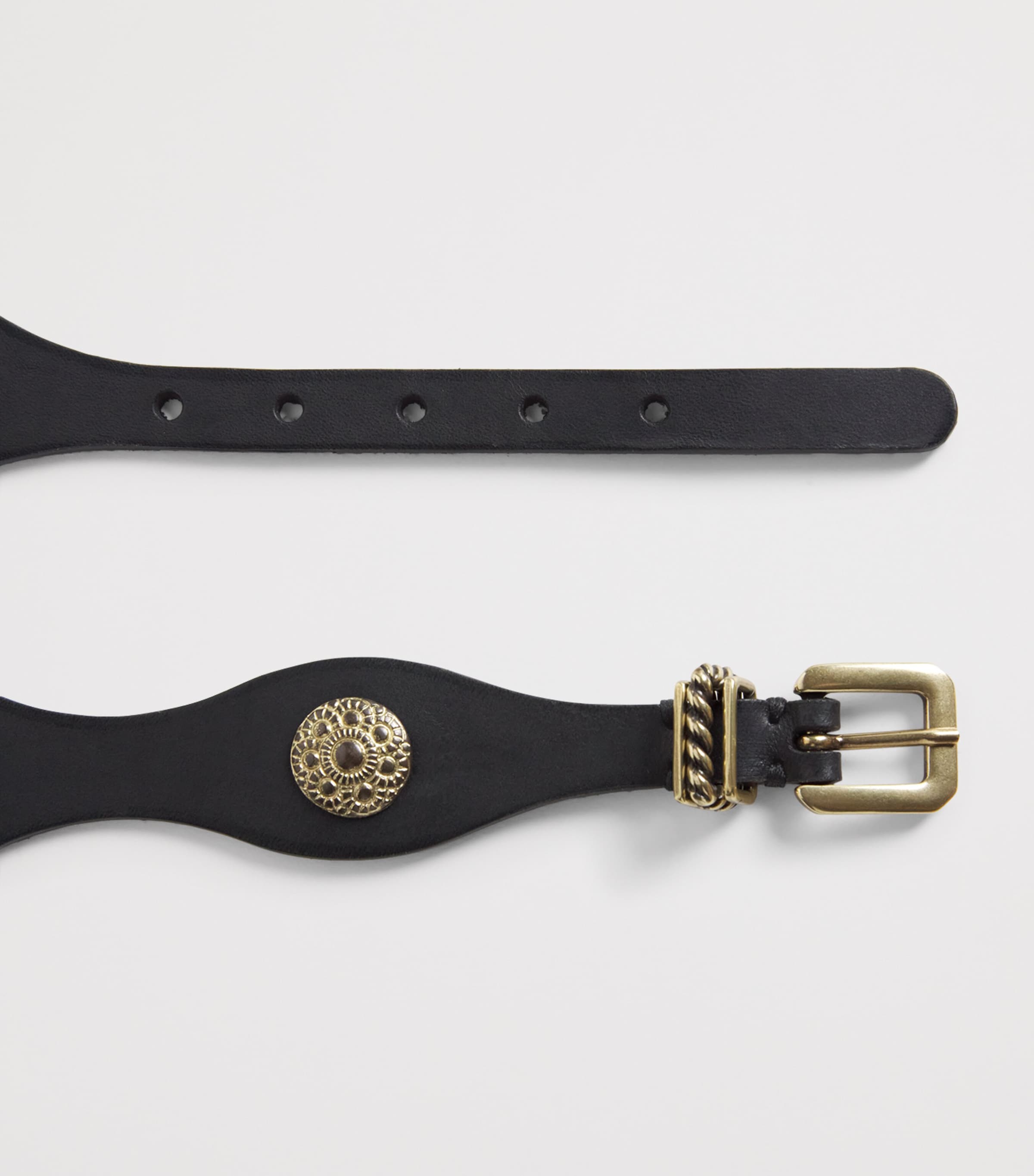Leather Studded Belt N0000 Image 4