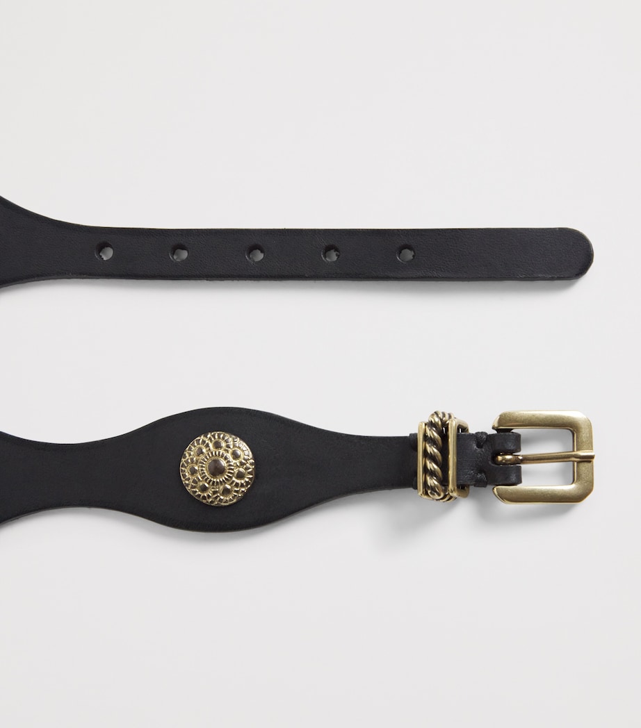 Leather Studded Belt N0000 Image 4