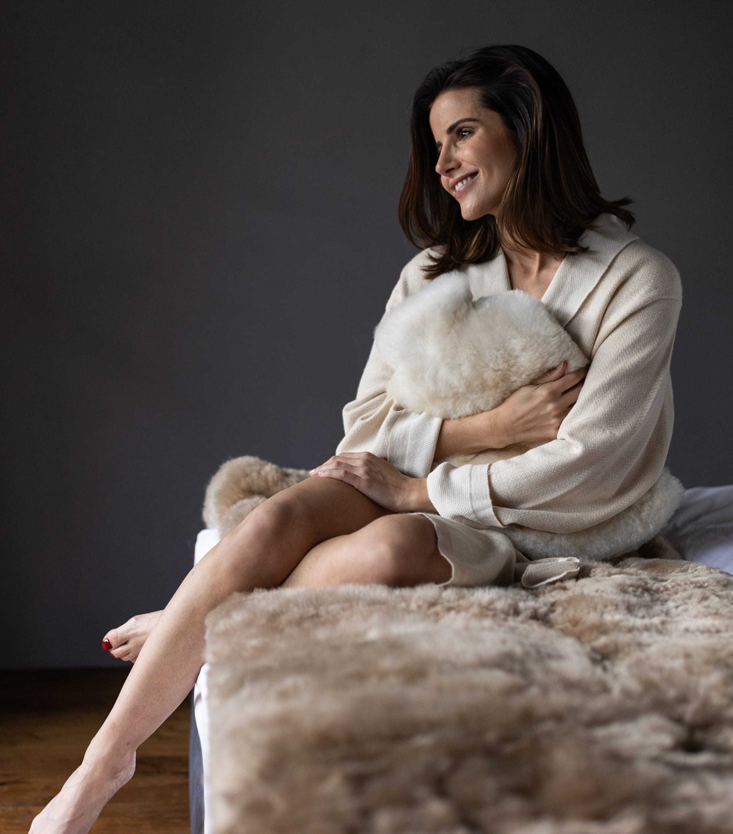 Weich Luis Bedspread (240cm x 70cm) Taupe Image 2