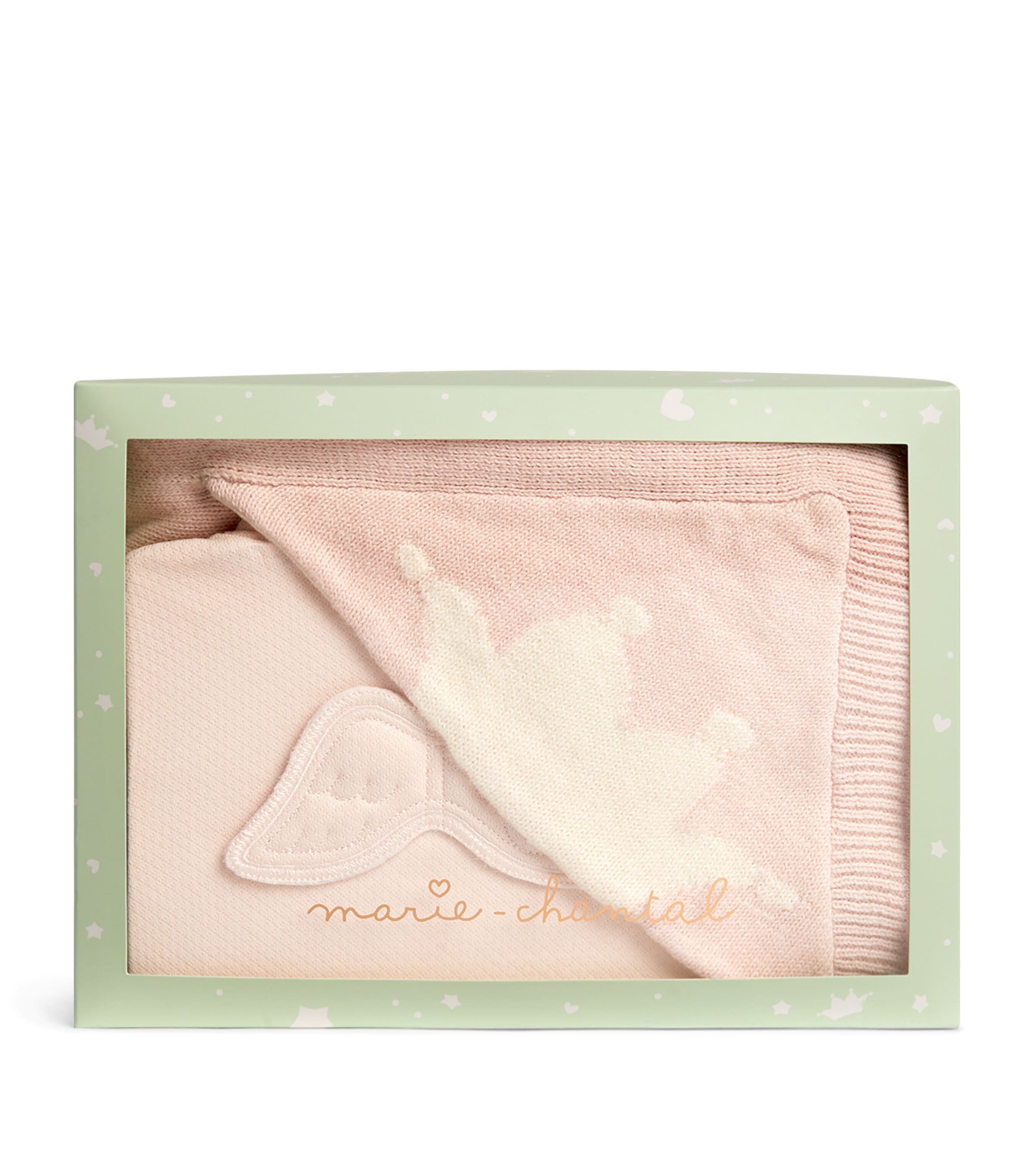 Shop Marie-chantal Wing And Crown All-in-one Gift Set In Pink