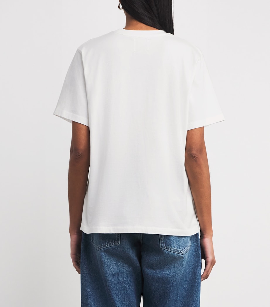 Cotton Beaded T-Shirt WRTTN IN T STRS WHT Image 4