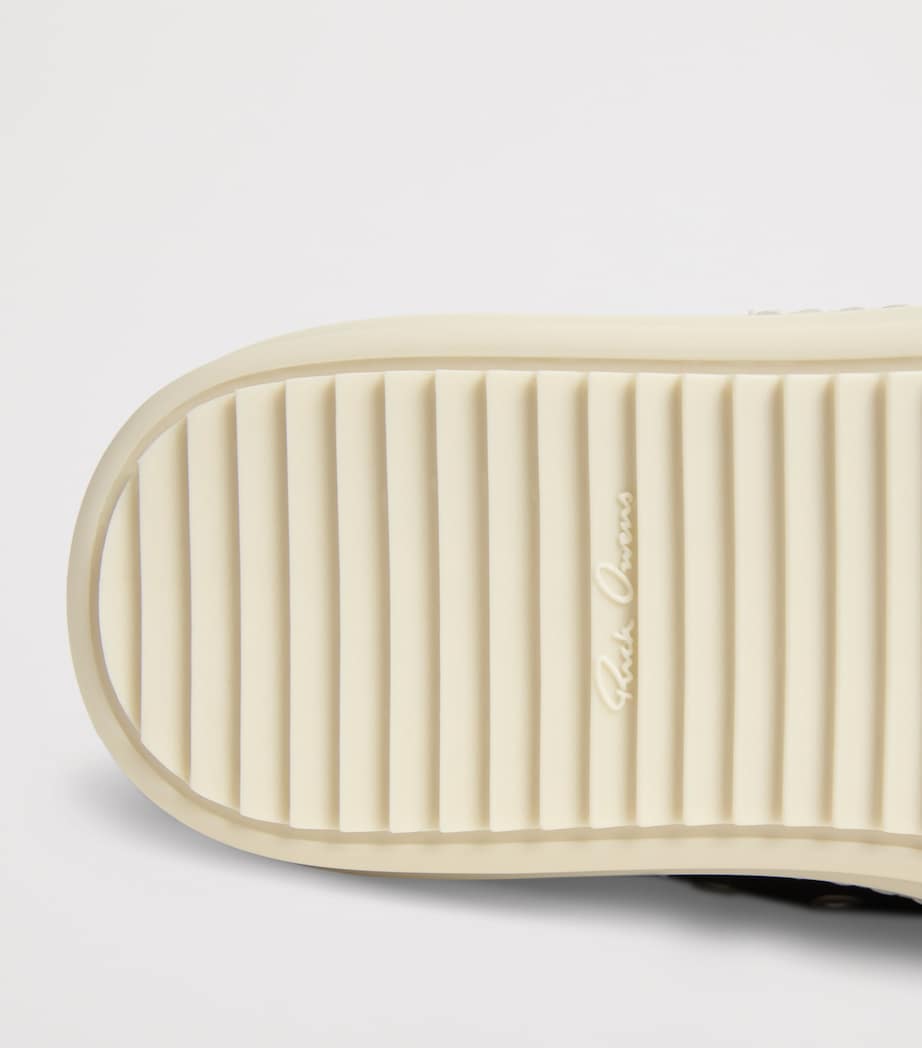 Leather Jumbo Low-Top Sneakers BLACK/MILK/MILK/ 911 Image 7