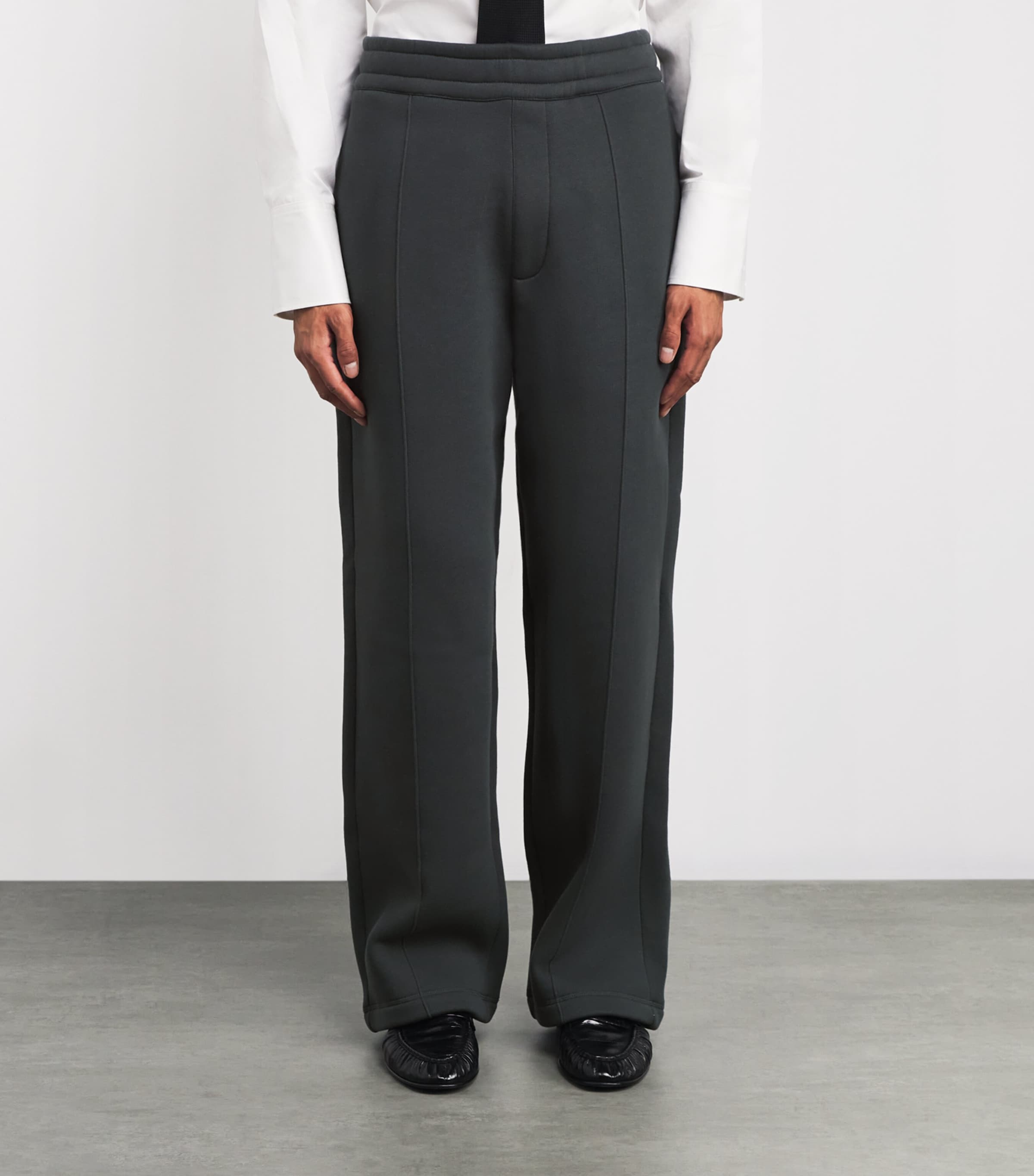 Ami de Coeur Wide-Leg Sweatpants 020 - ANTHRACITE Image 3