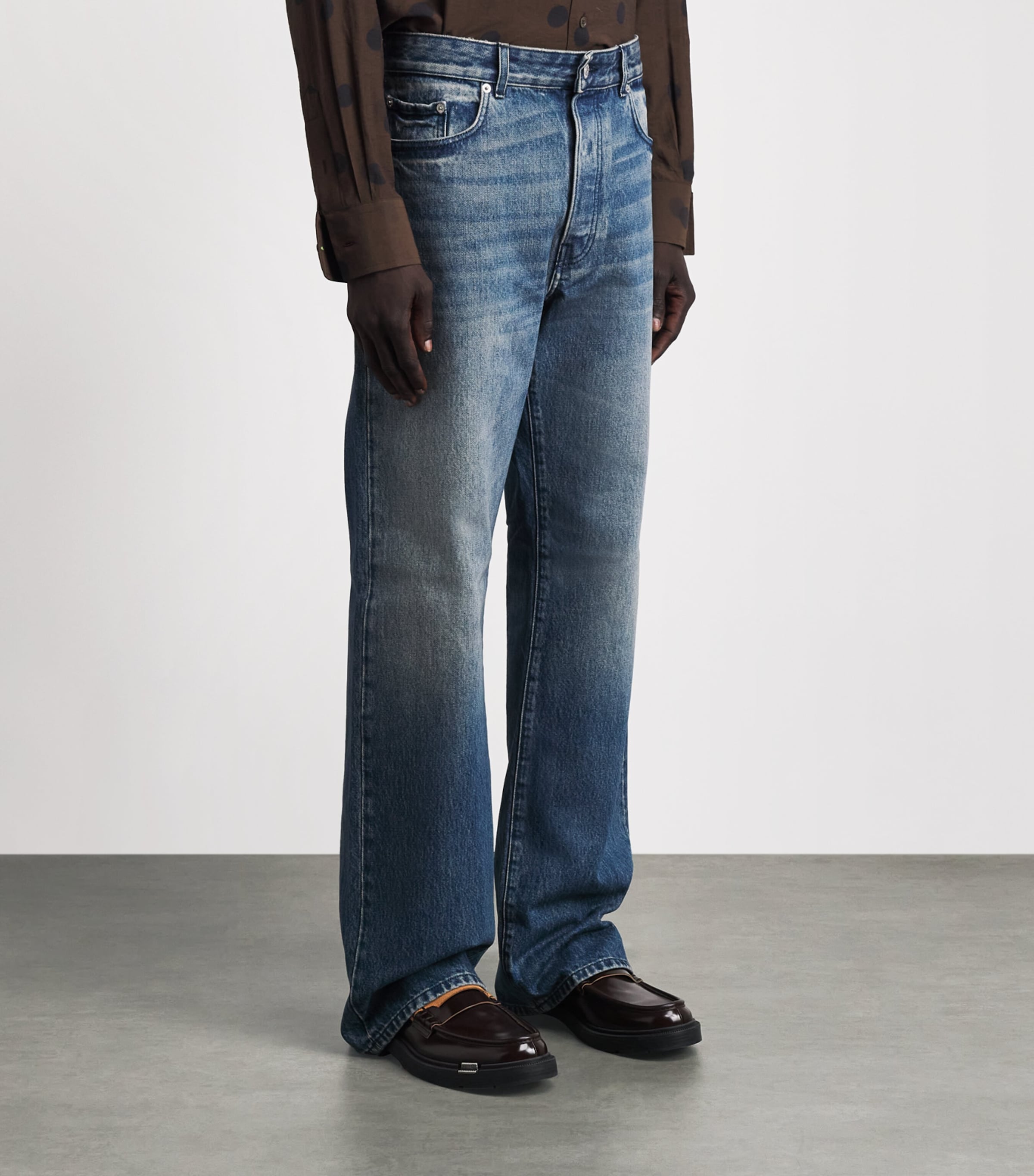 DRIES VAN NOTEN Mens Straight Jeans Image 4