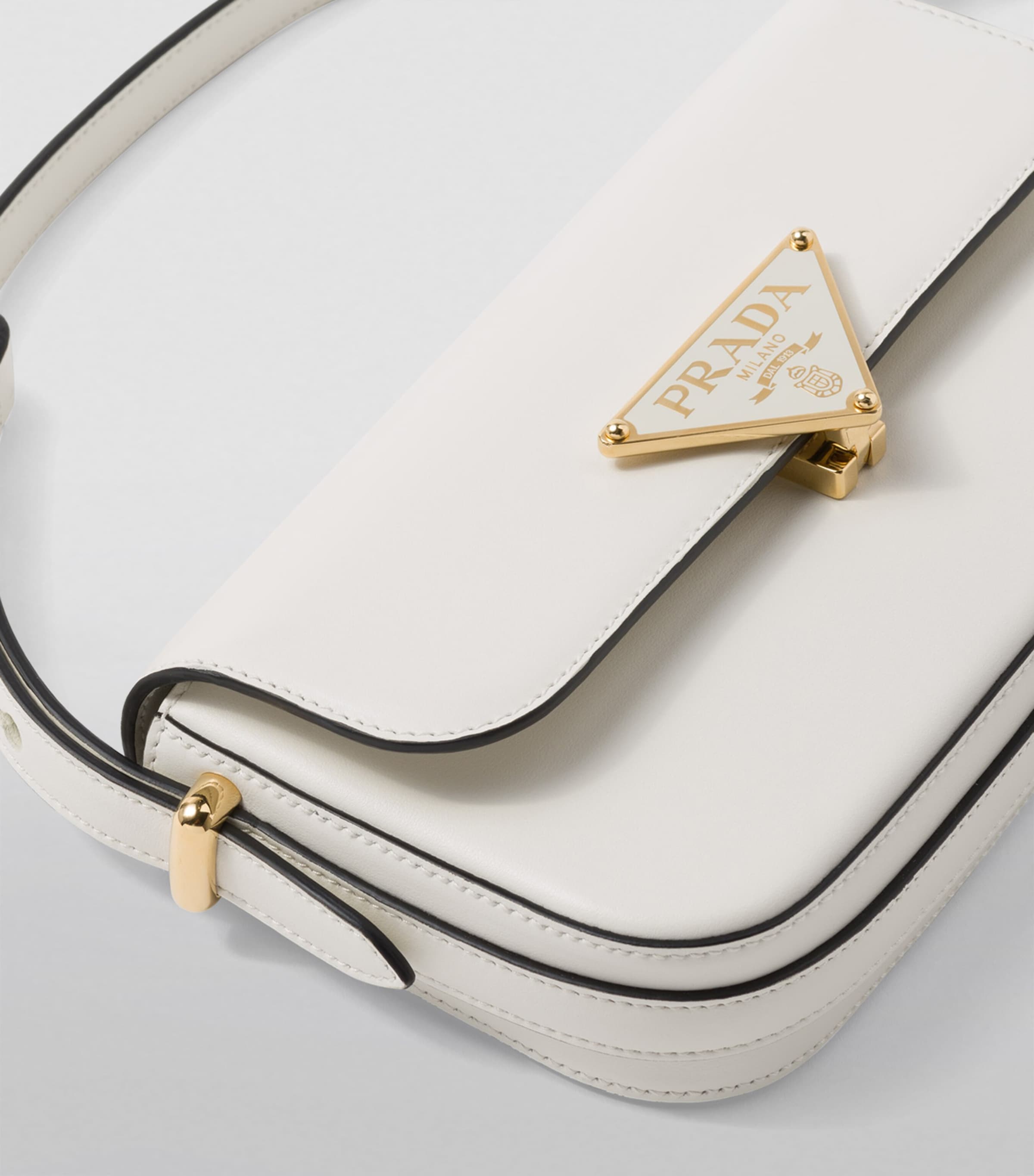 Prada Leather Emblème Shoulder Bag Image 2