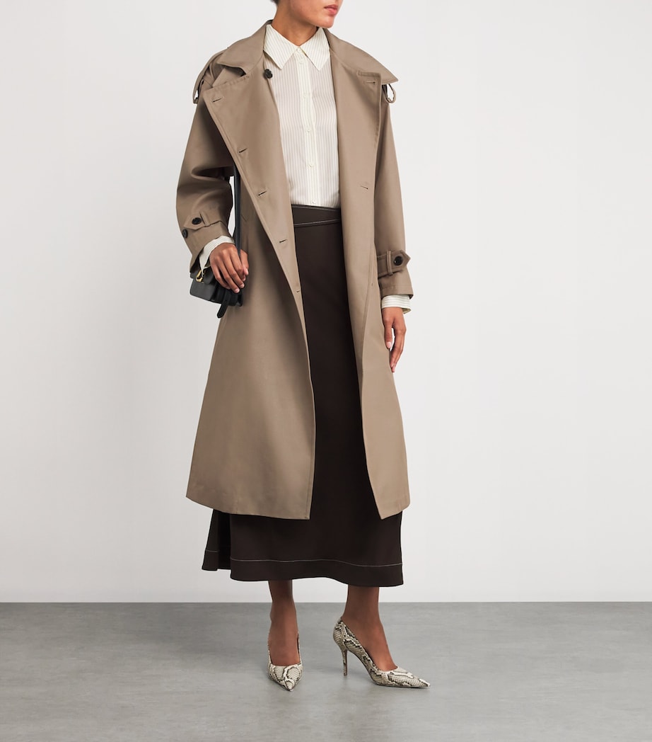 Twill Favi Trench Coat DKHAI-DK KHAKI (DK-BR) Image 2