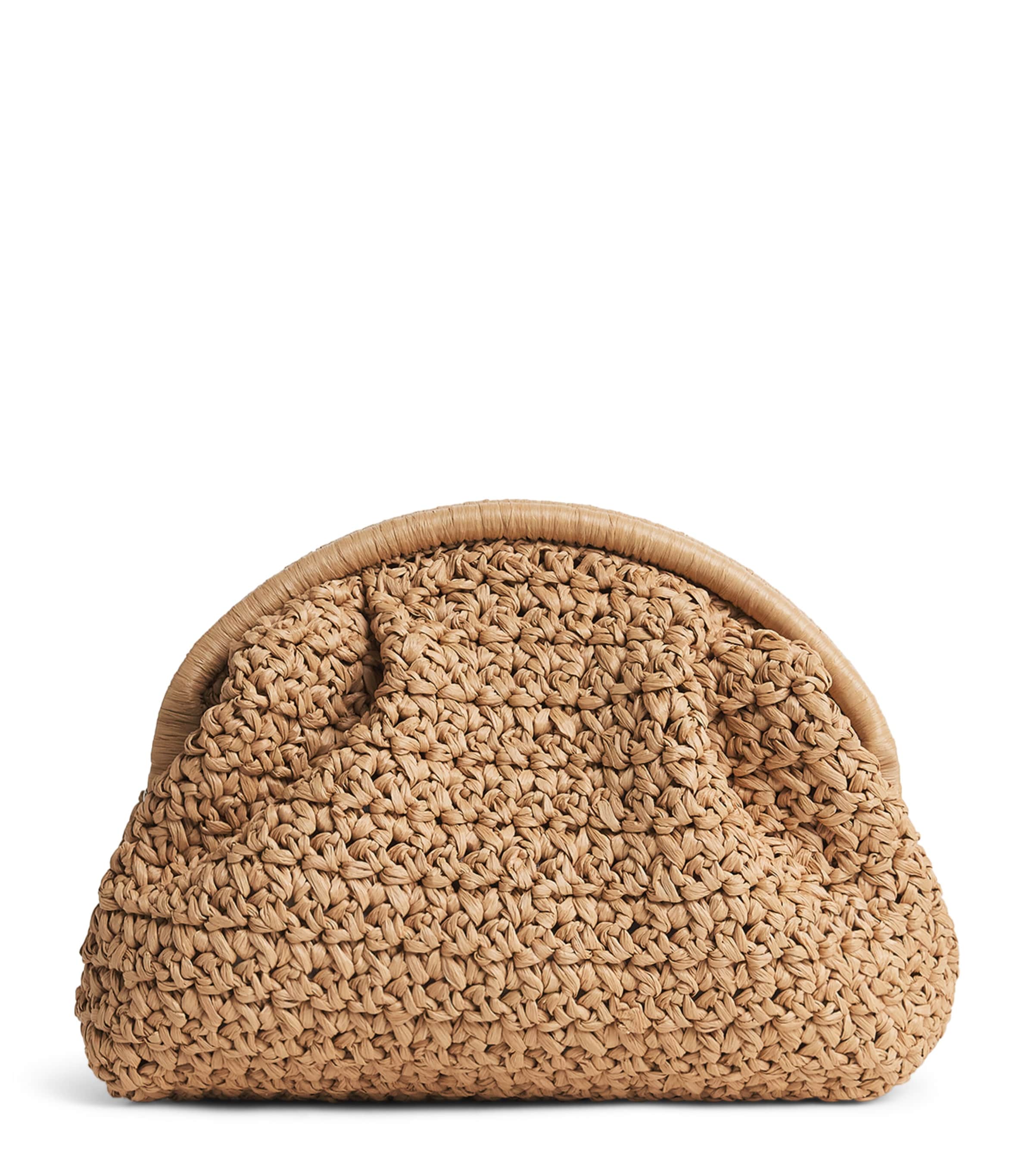 Eleventy Raffia Woven Clutch Bag Sabbia Image 1