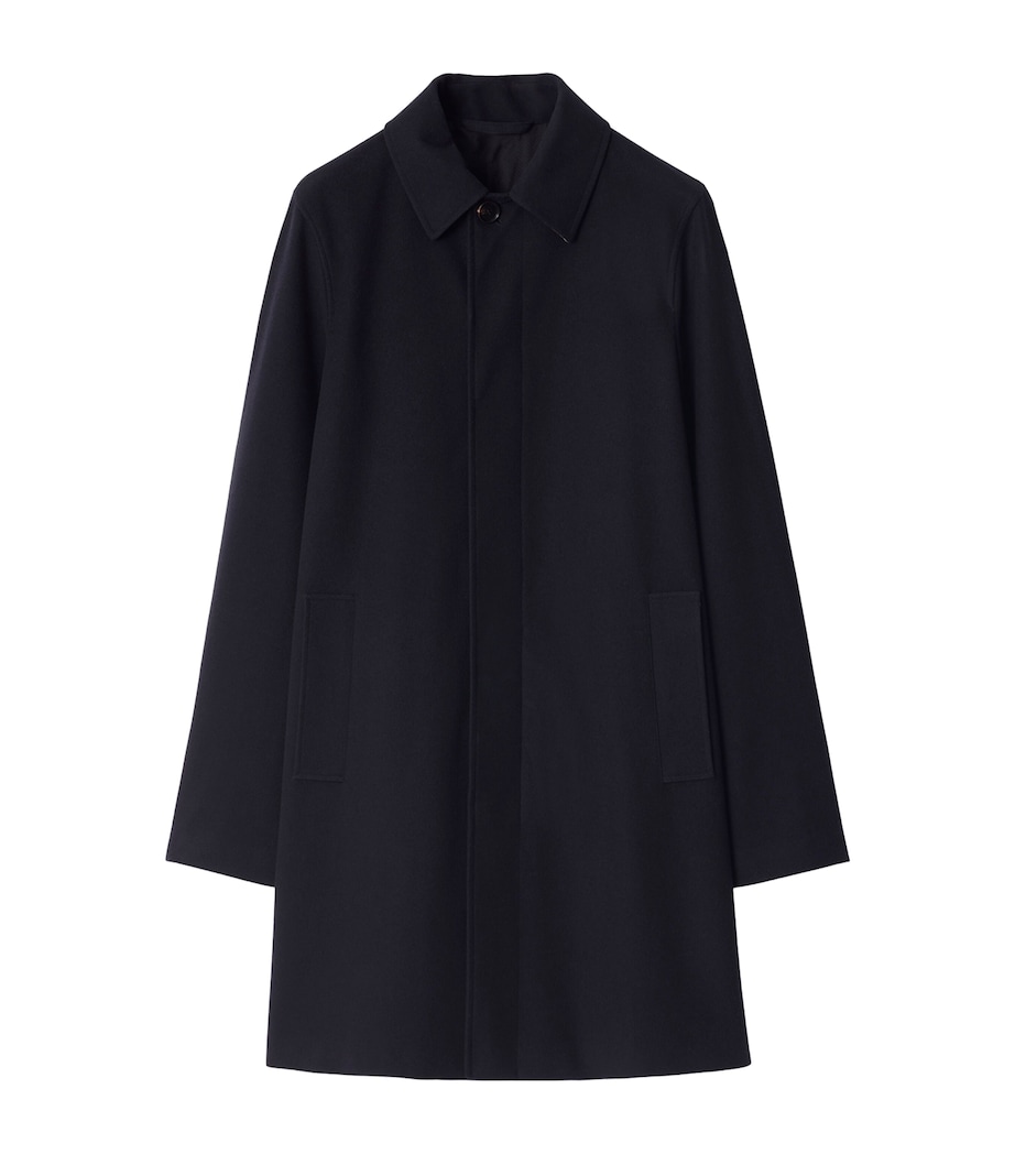 Cashmere Mid-Length Car Coat NAVY Image 1