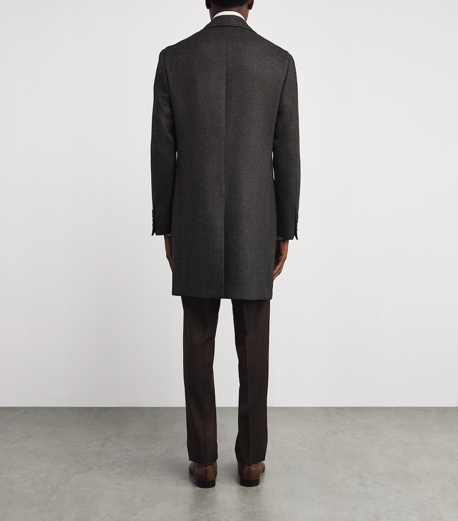 Wool Double-Breasted Overcoat 501 Image 4