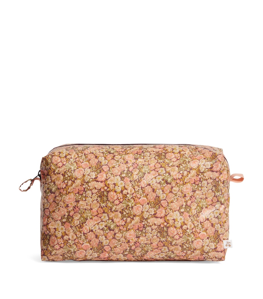 Liberty Print Quilted Zipped Pouch FL ROSE MOYEN Image 1