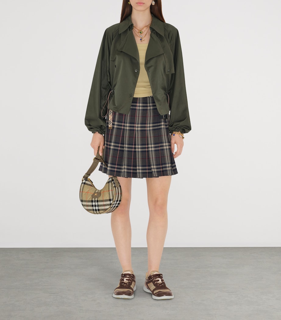 Check Horseshoe Cross-Body Bag SAND Image 2