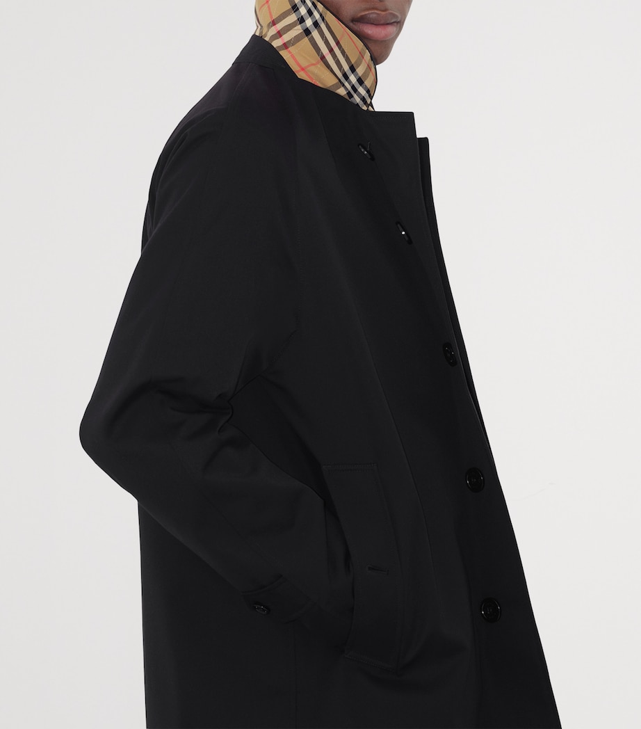 Burberry Mens Short Camden Heritage Car Coat Black Image 6
