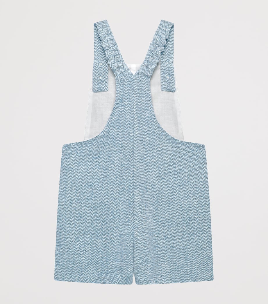 Guardsmen Alfie Romper (3-26 Months) PALE BLUE HERRINGBON Image 2