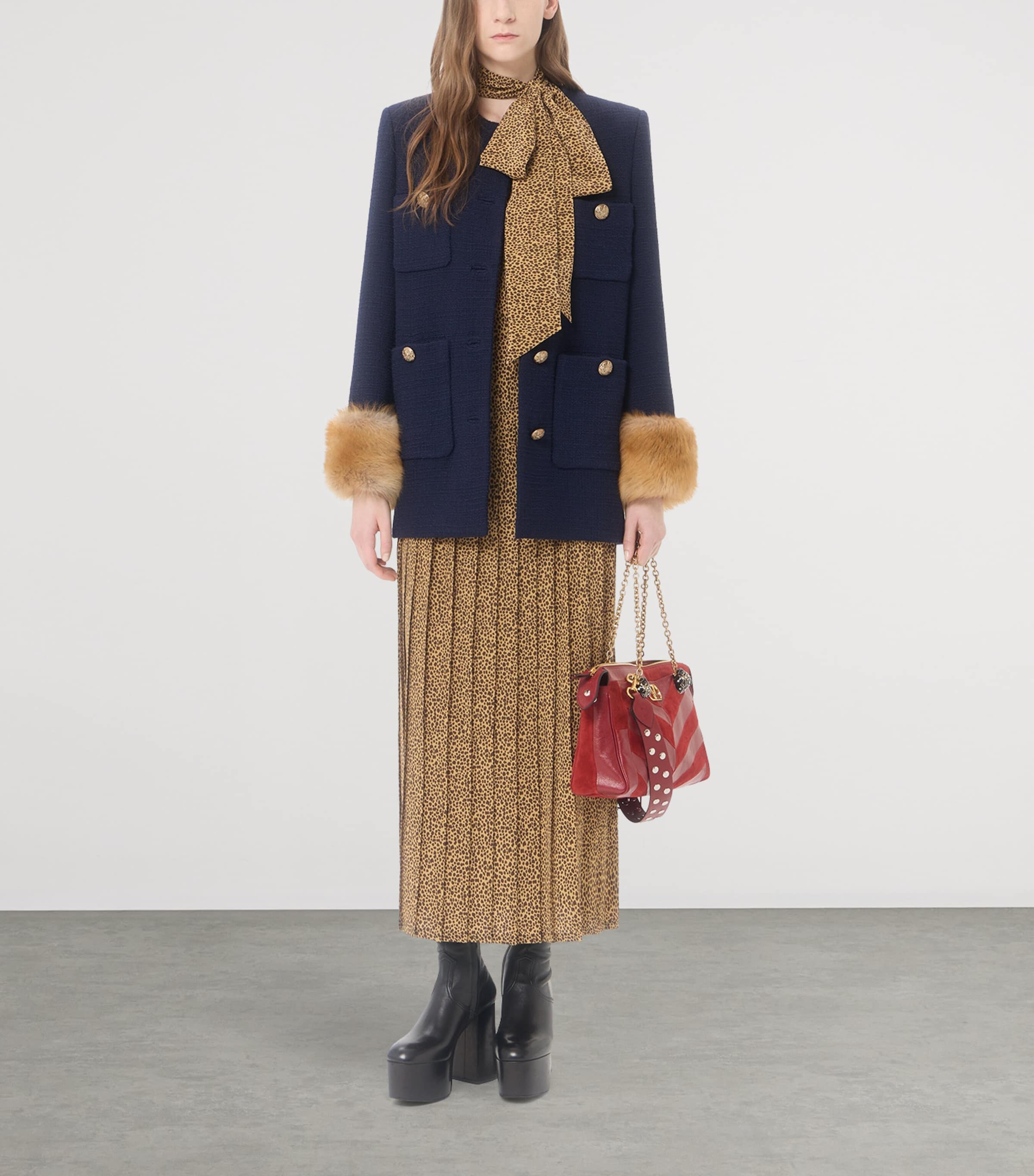 Valentino Black Virgin Wool Peacoat | Harrods US