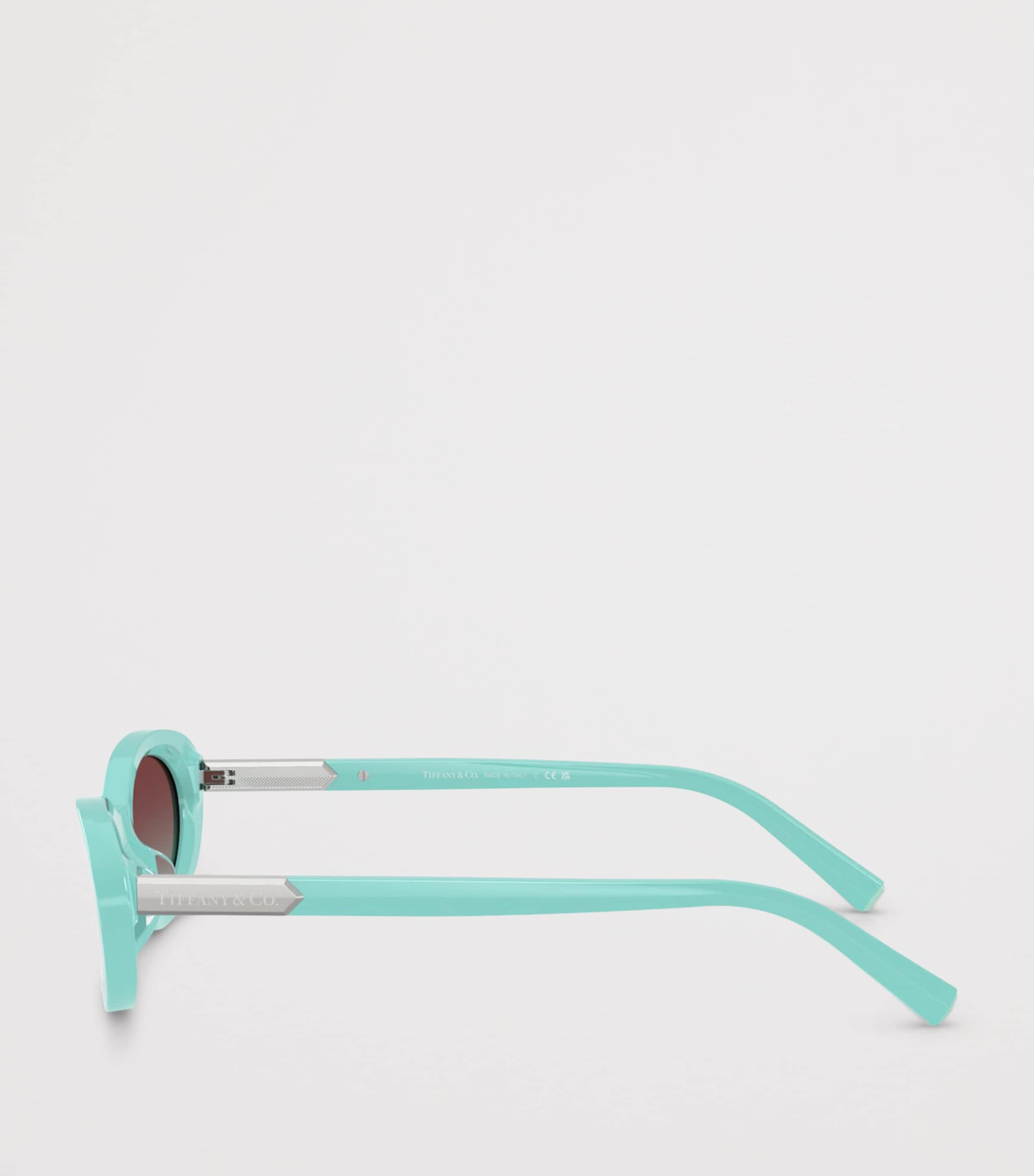 Tiffany & Co. Acetate Oval TF4250 Sunglasses Blue Image 3