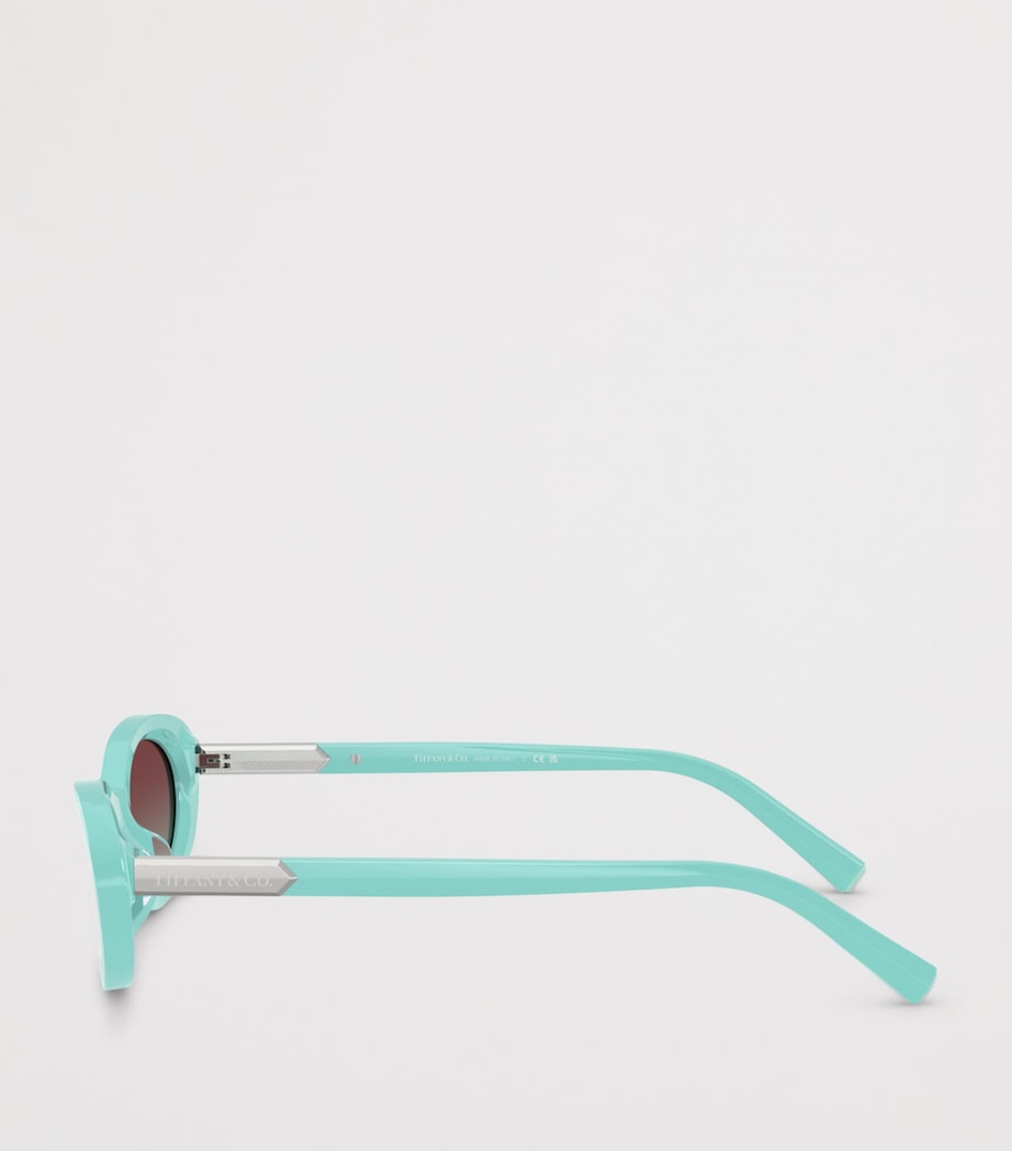 Tiffany & Co. Acetate Oval TF4250 Sunglasses Blue Image 3