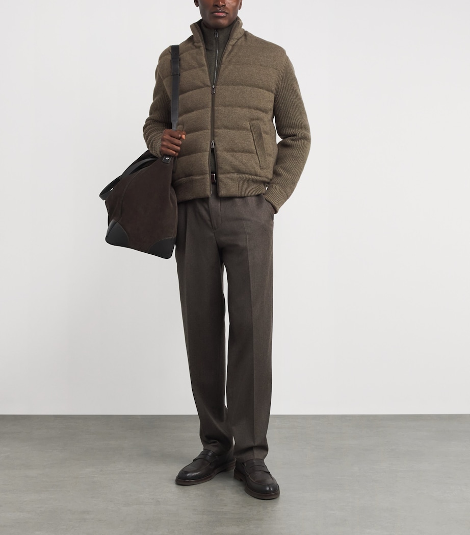 Cashmere Down Jacket GREEN Image 2