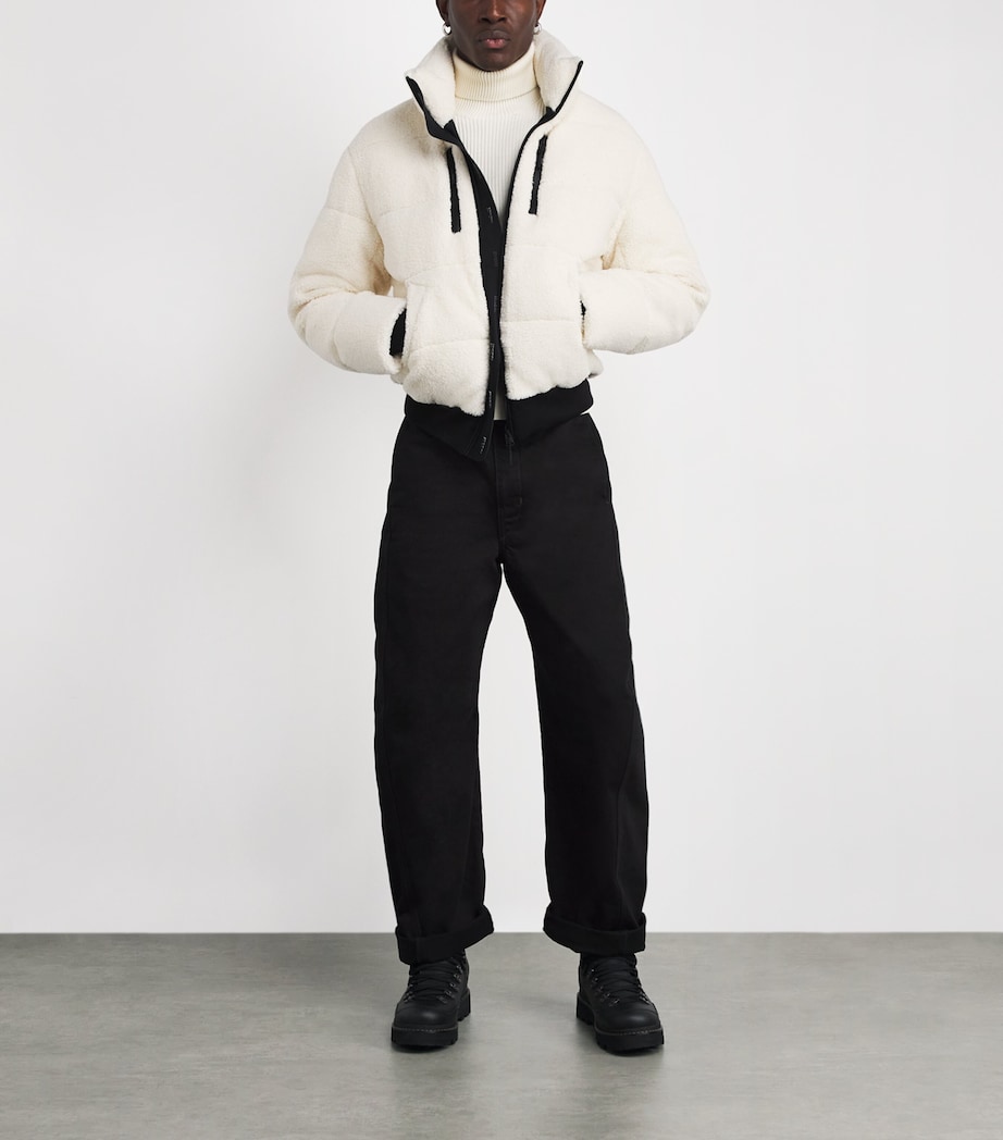 Fleece Shepard Down Teddy Jacket C0253 CREAM Image 2