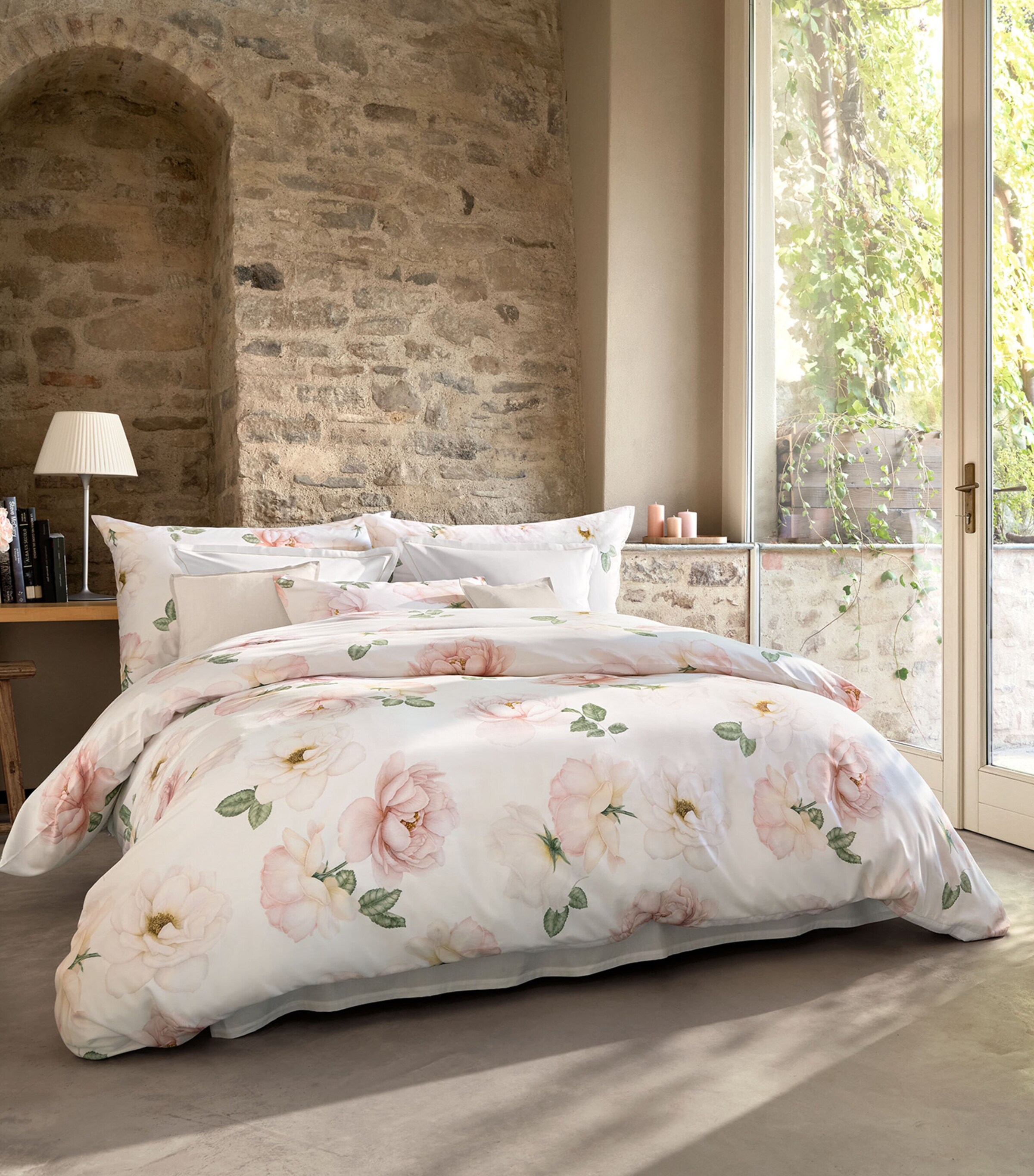 Schlossberg Cotton Rose-Noblesse Super King Duvet Cover (260cm x 220cm) Blanc Image 3