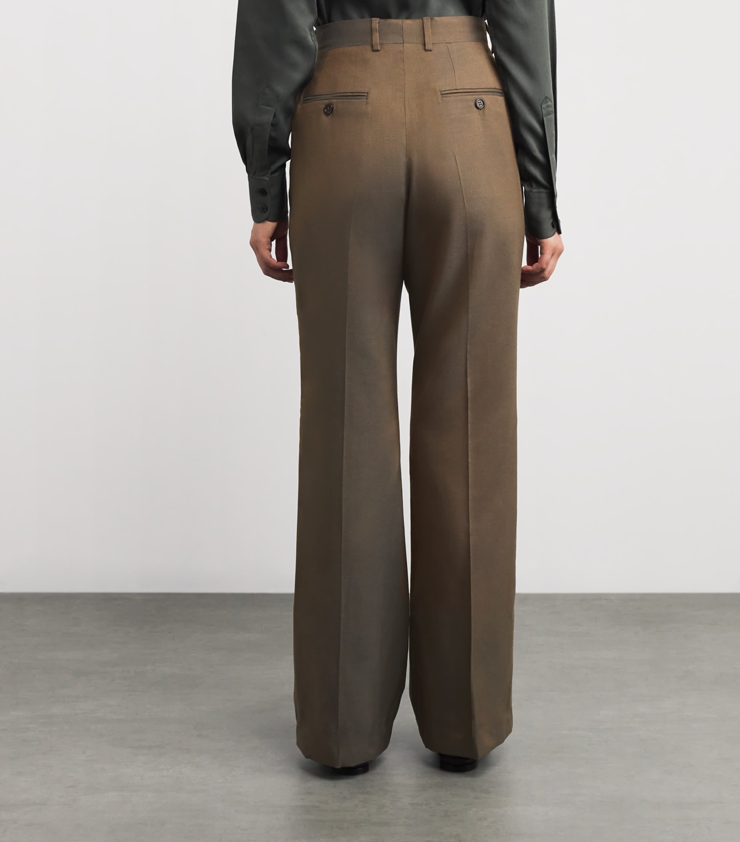 Silk Flared Trousers 7748 Image 4