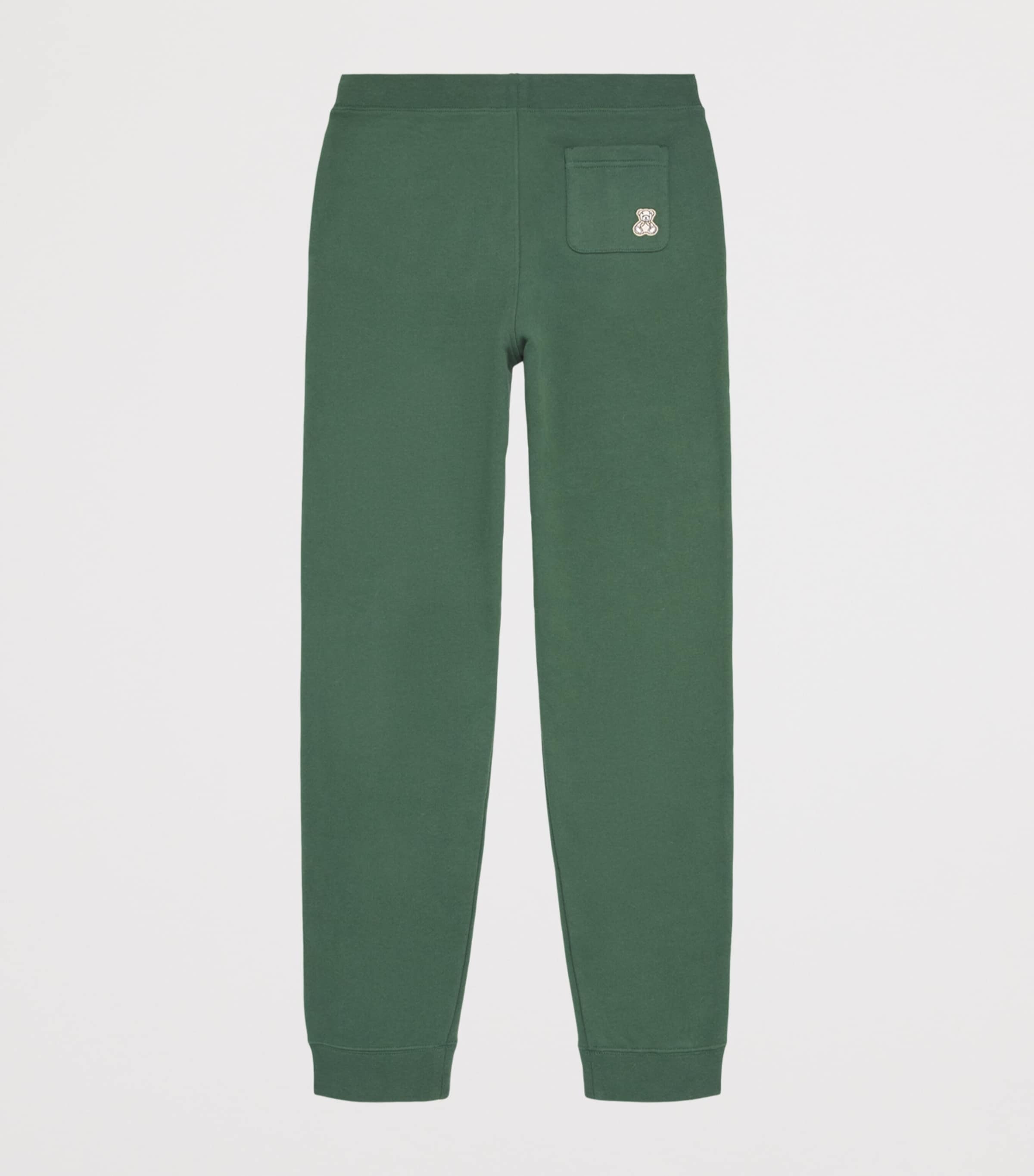 Harrods Cotton Jersey Logo Sweatpants Green Image 2