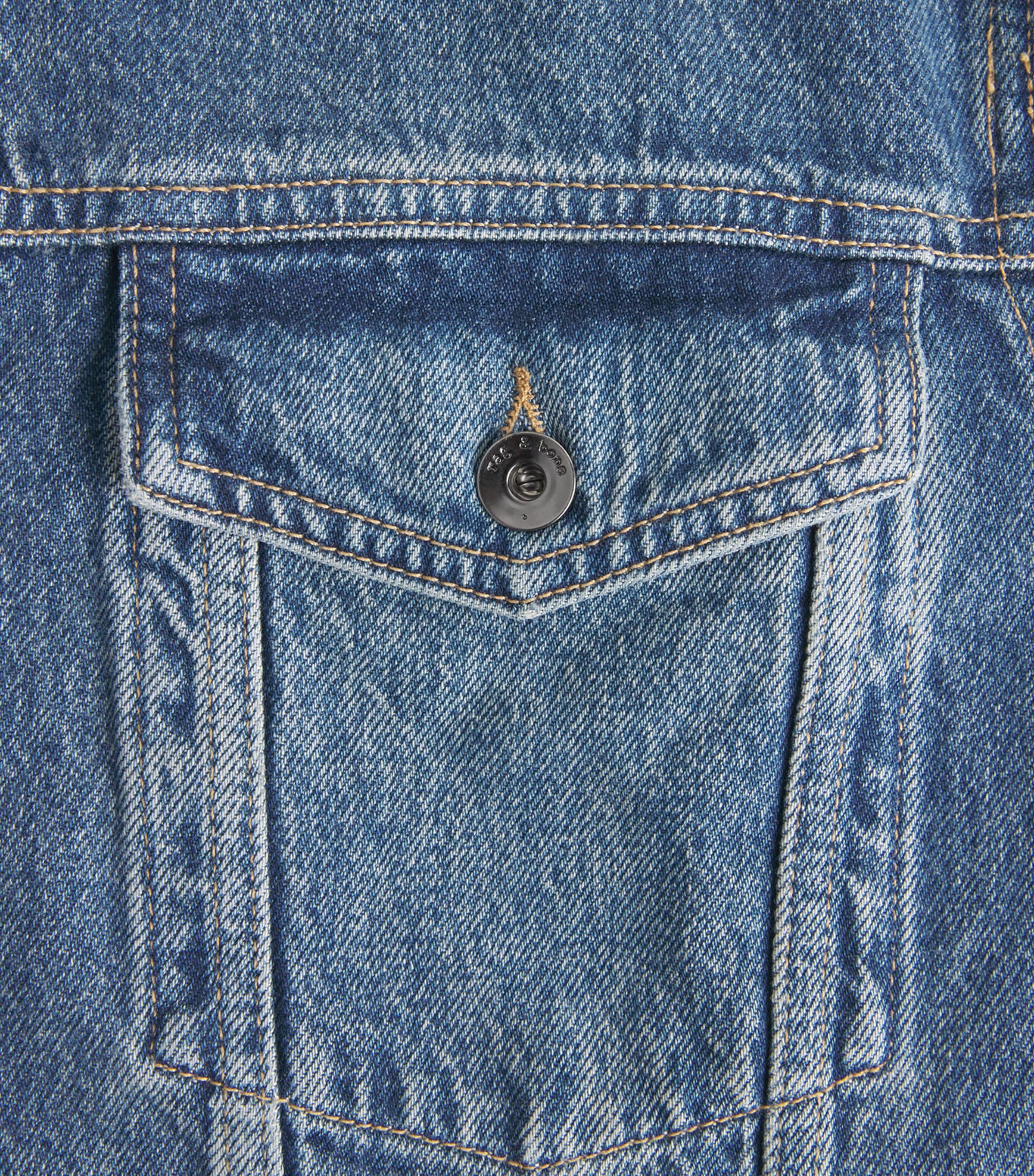 Rag & Bone Mens Denim Trucker Jacket Tudor Image 6